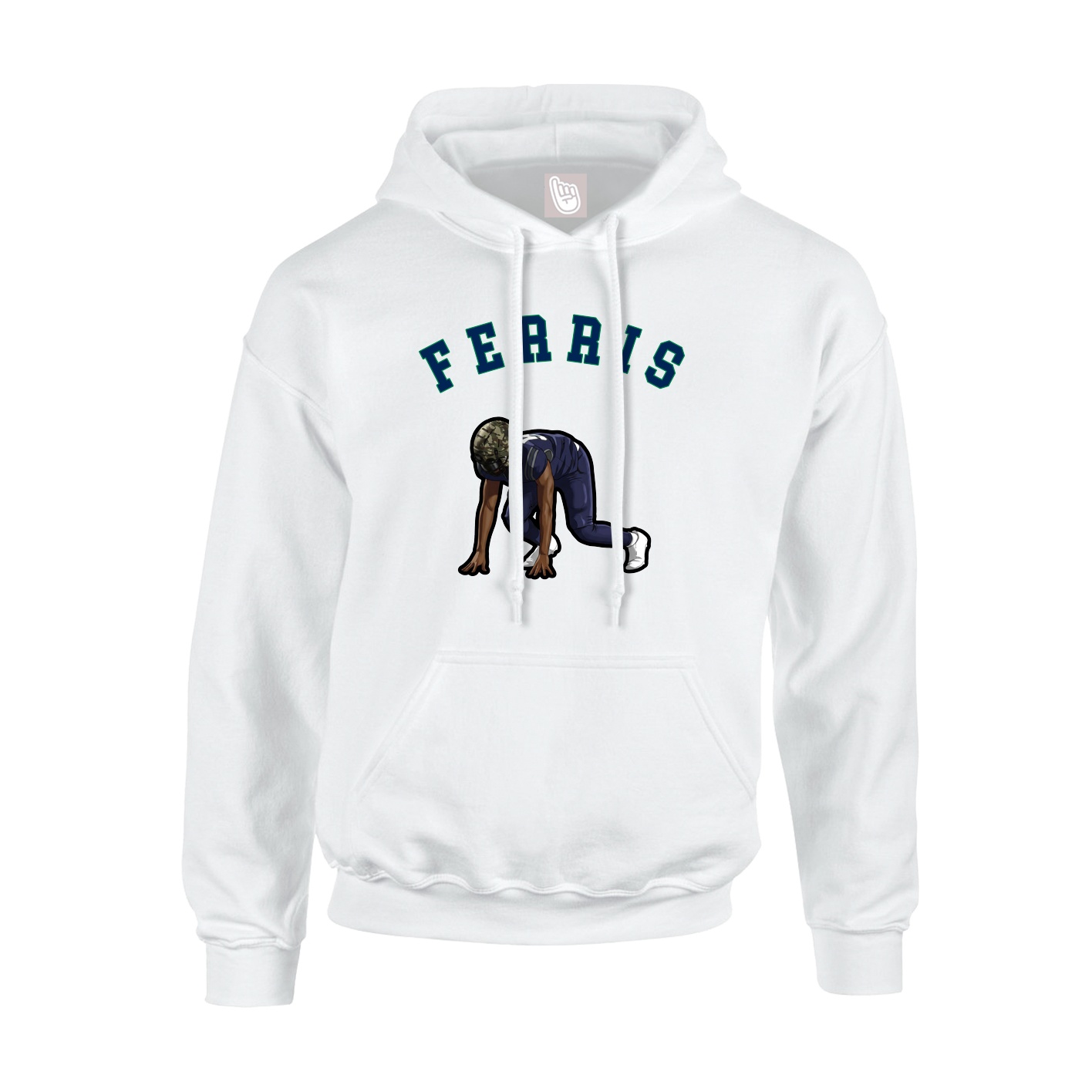 Hoodie — Shirsey Arch in White