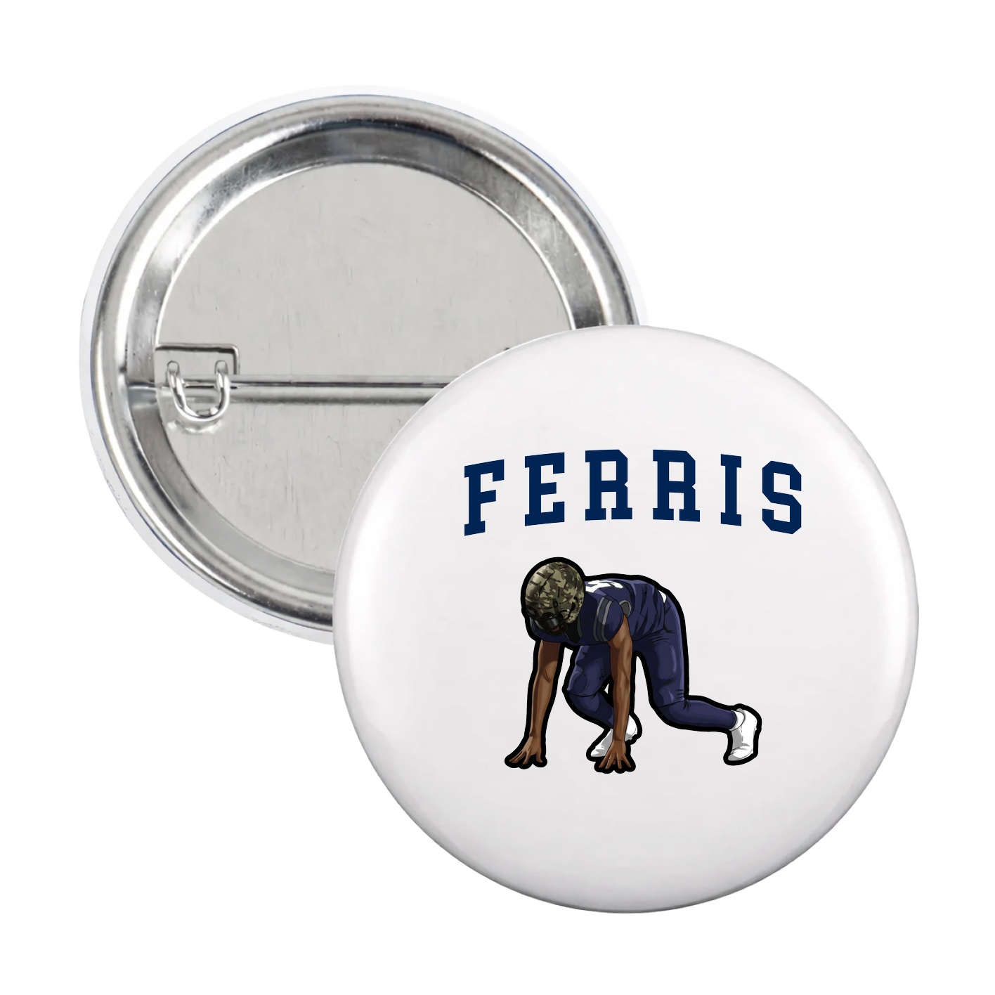 Game Day Button — Shirsey in White