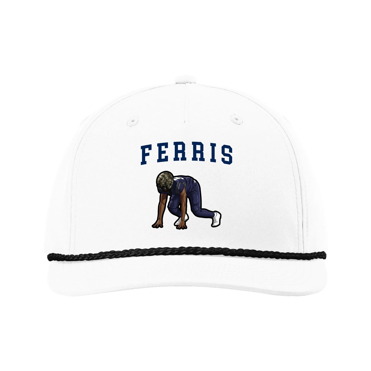 Five-Panel Classic Rope Cap — Shirsey in White