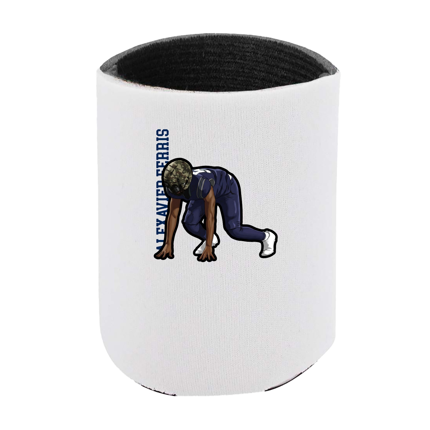 Can Holder — Name Vertical in White