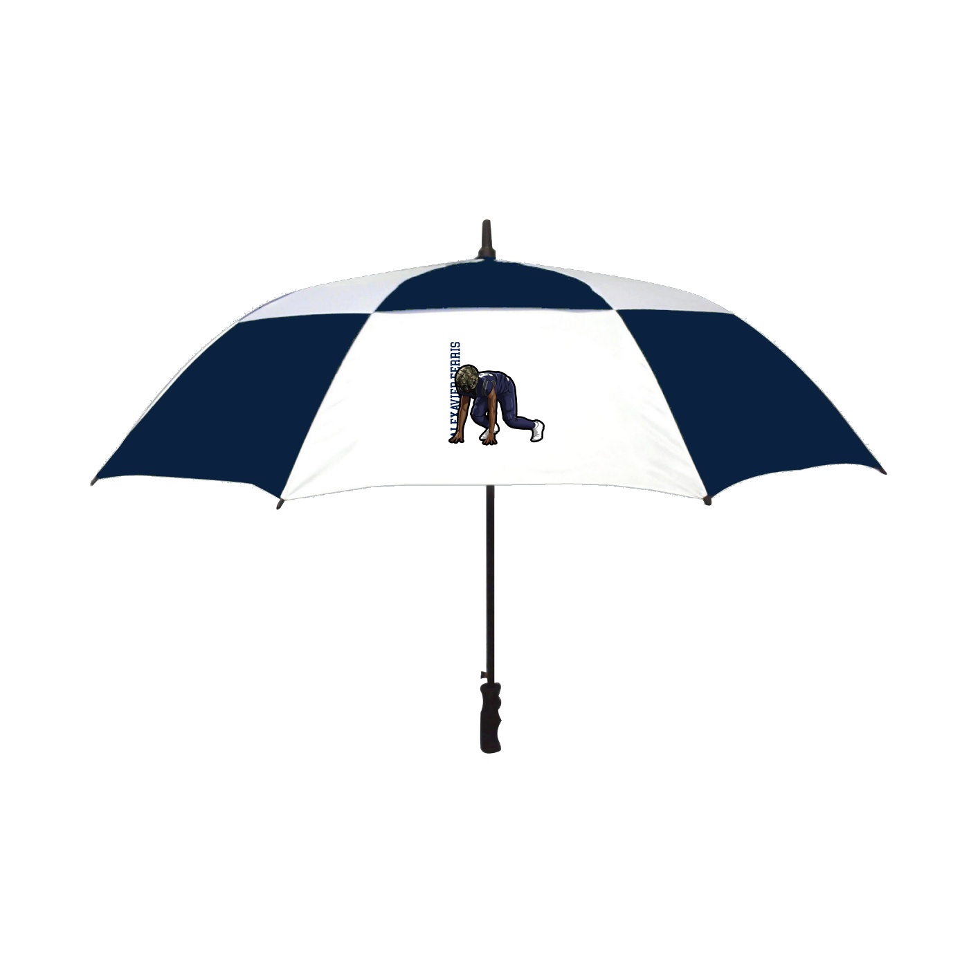 Golf Umbrella — Name Vertical in Navy
