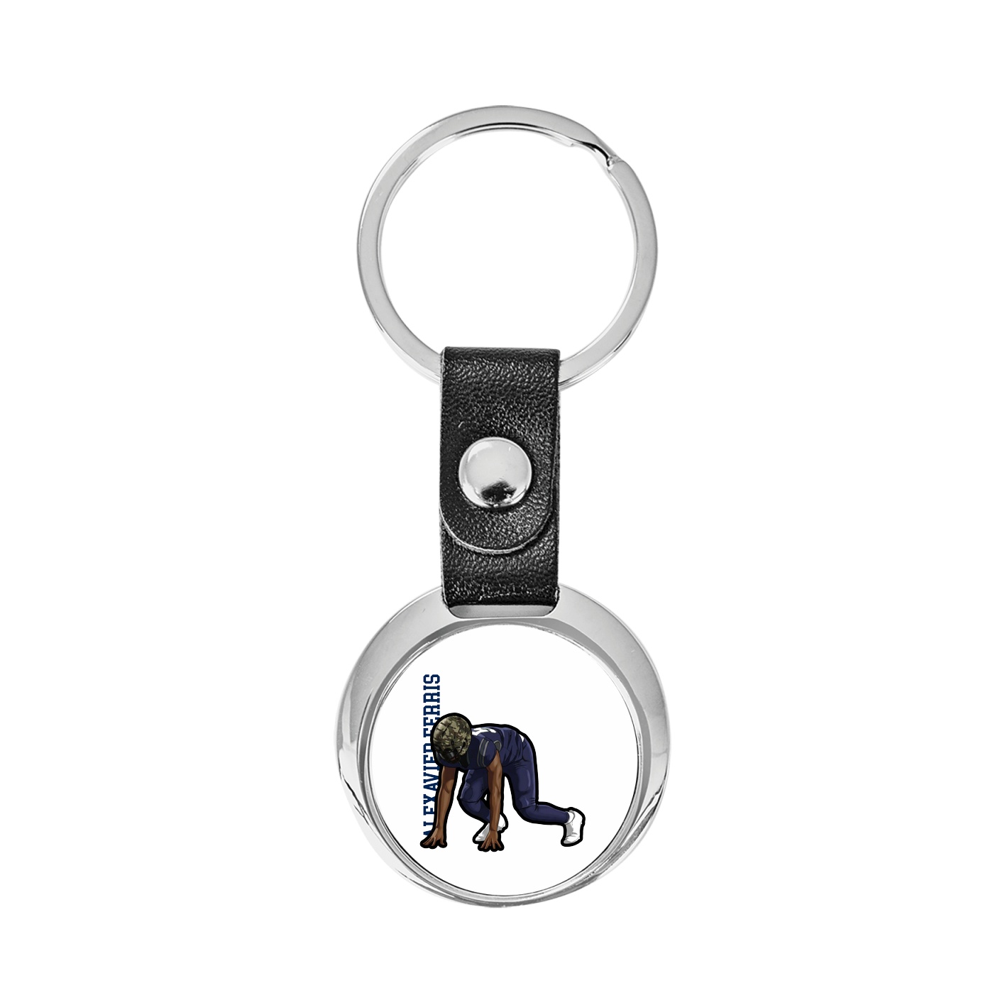 Key Chain — Name Vertical in Classic