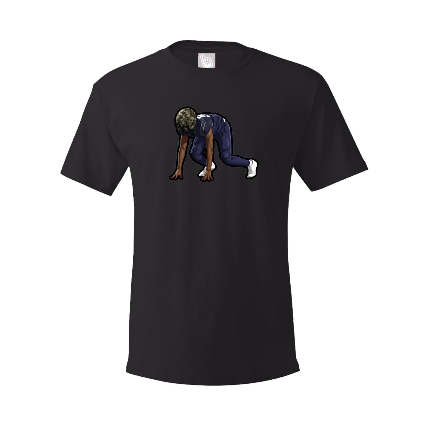 Tee — Name Vertical in Black