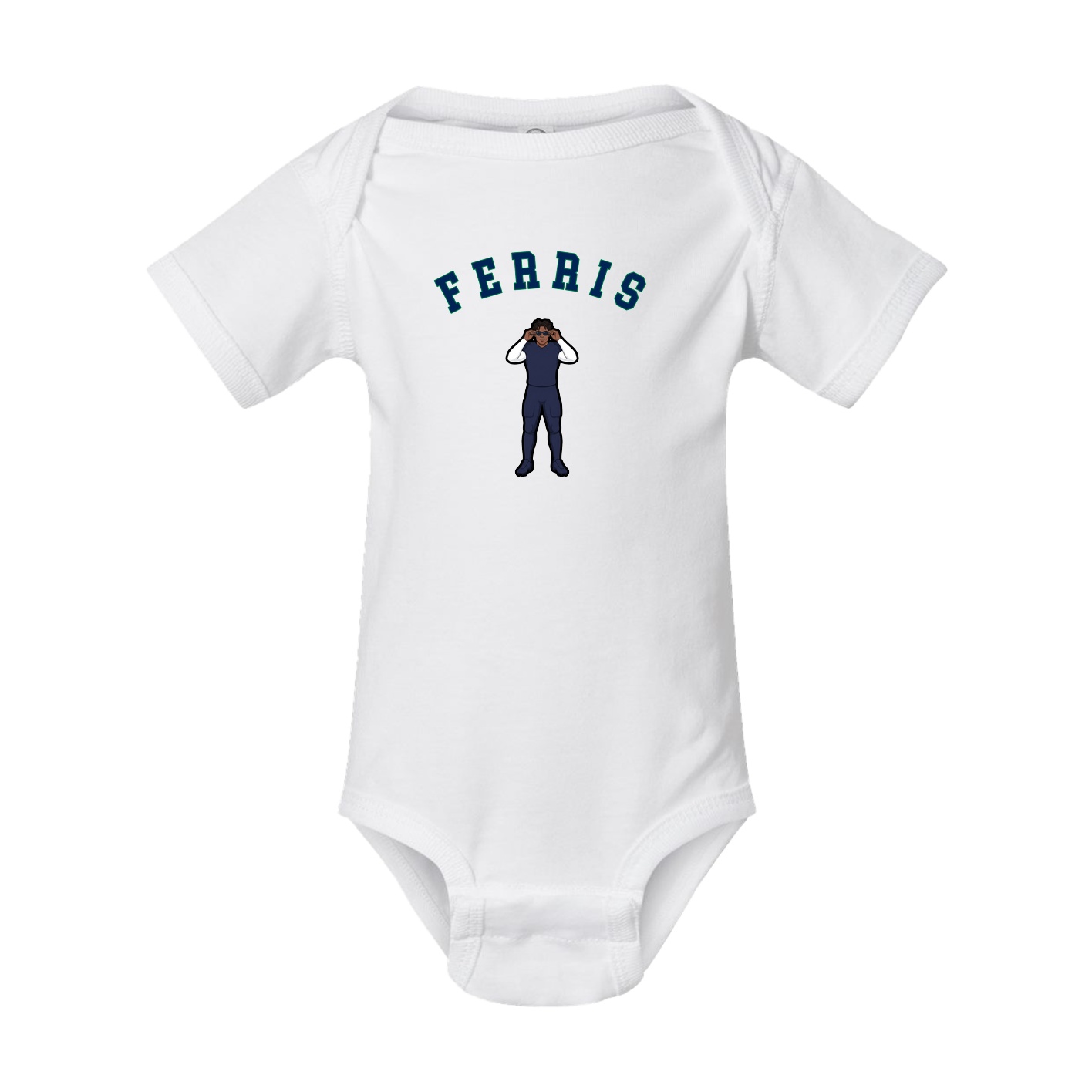 Baby Onesie — Shirsey Arch in White