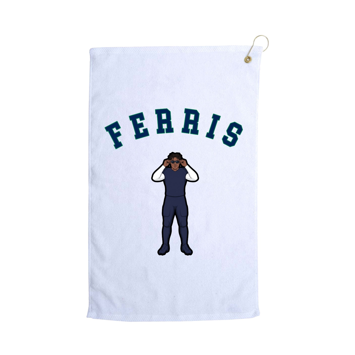 Golf Towel — Shirsey Arch in White