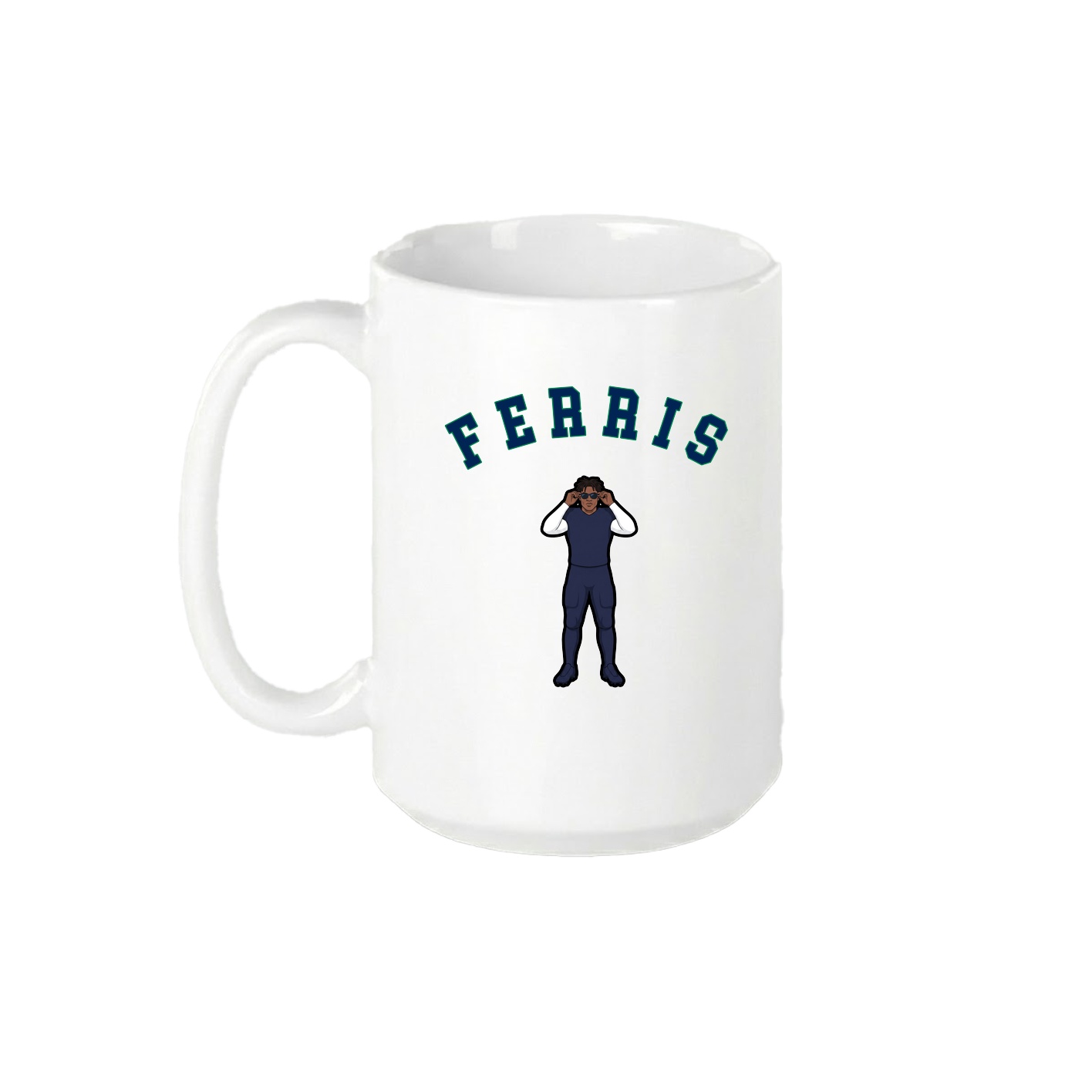 15oz Coffee Mug — Shirsey Arch in White