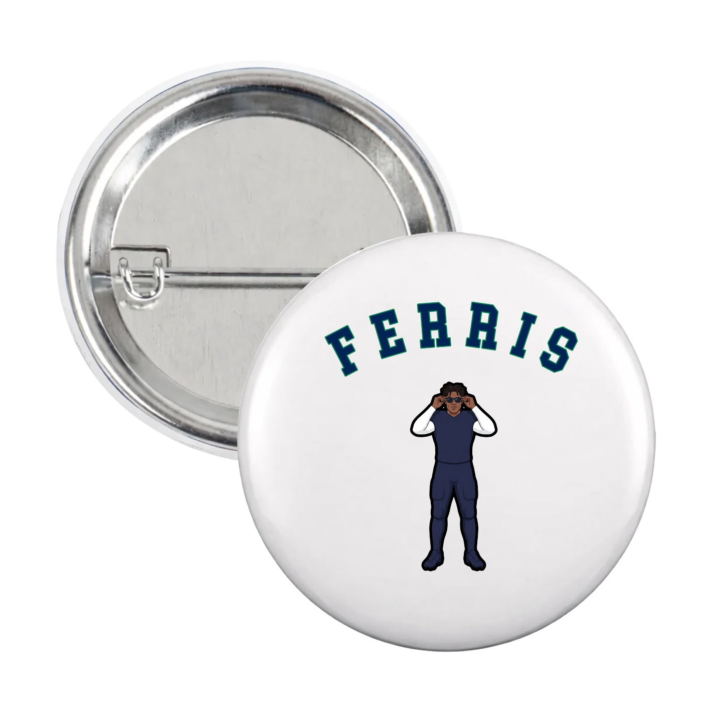 Game Day Button — Shirsey Arch in White