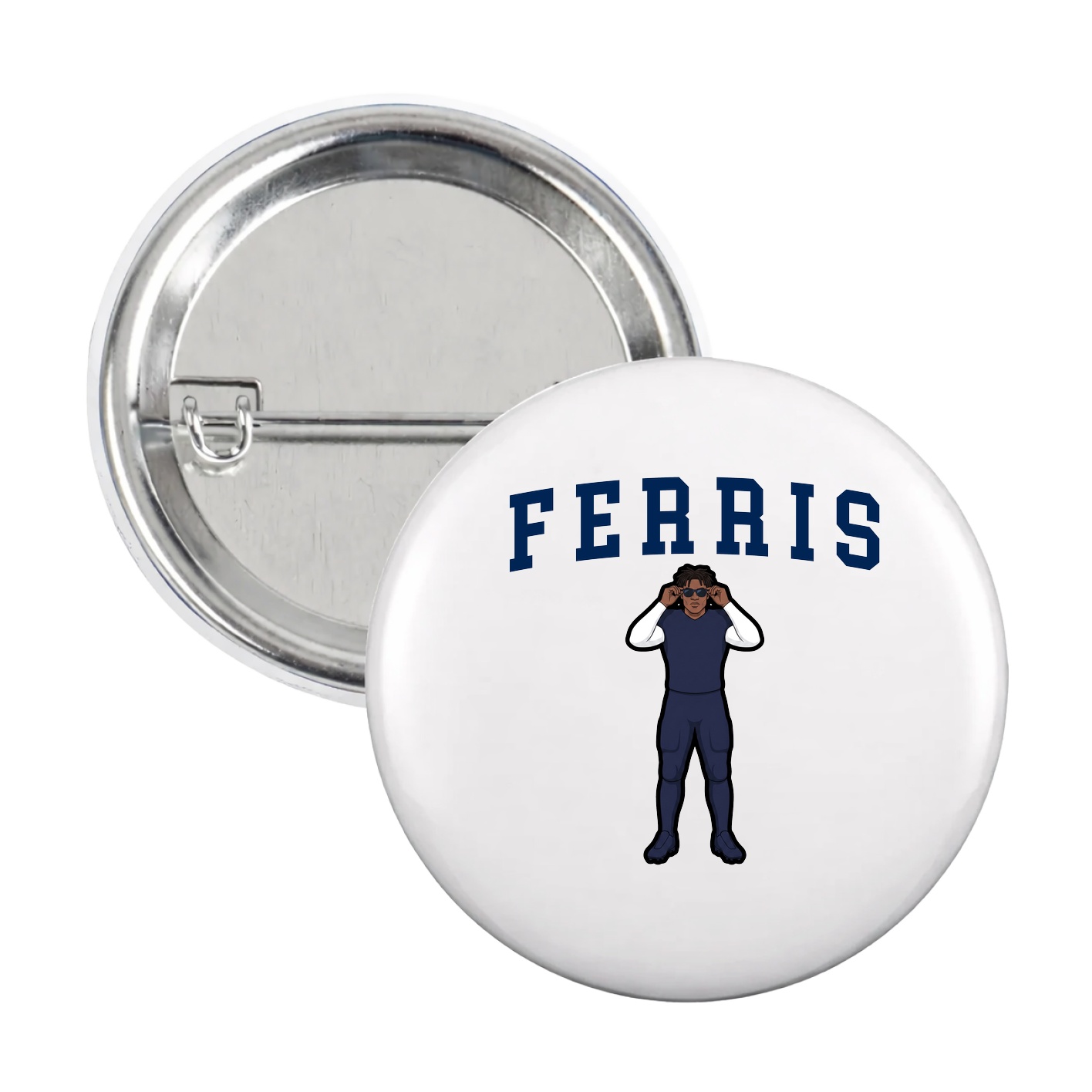 Game Day Button — Shirsey in White