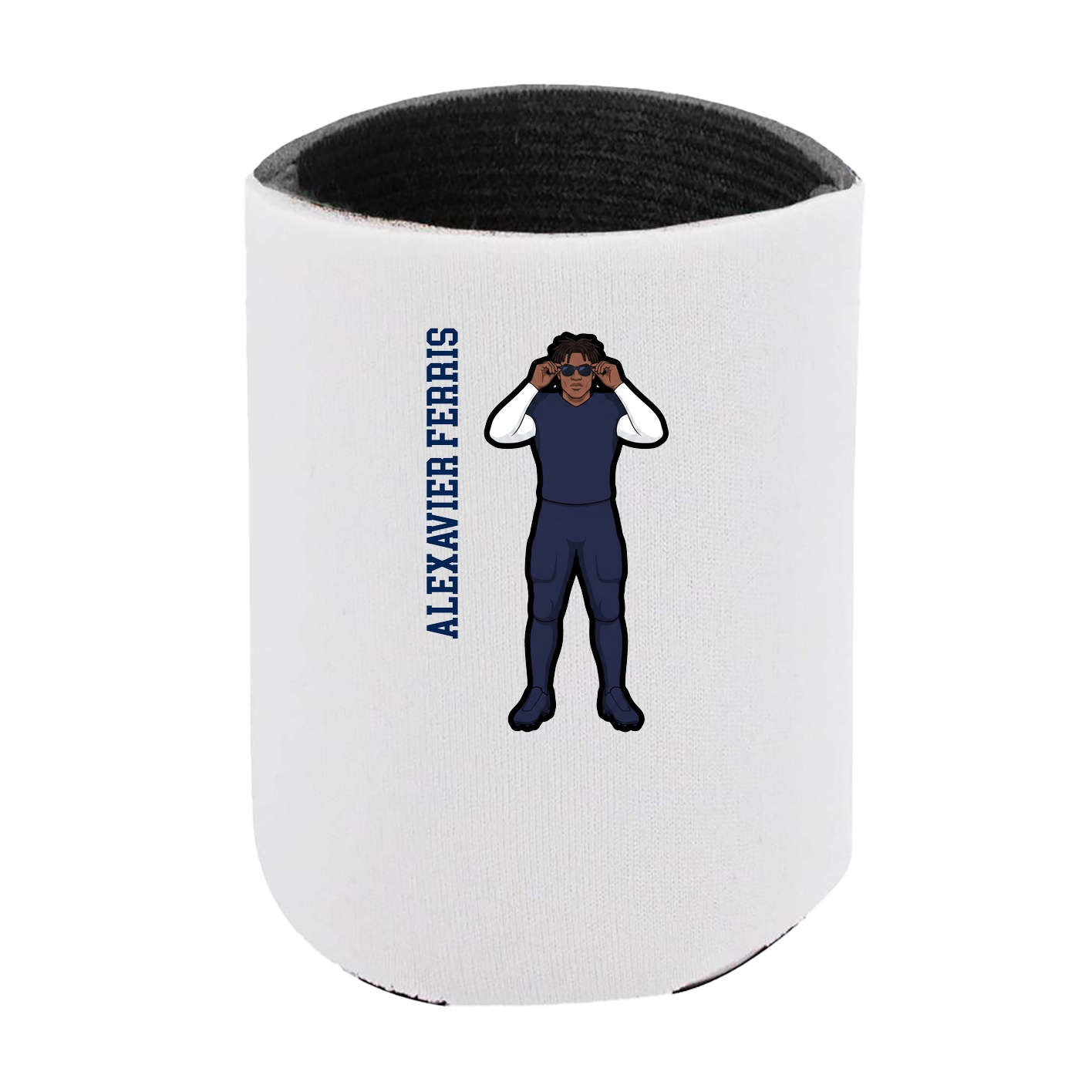 Can Holder — Name Vertical in White