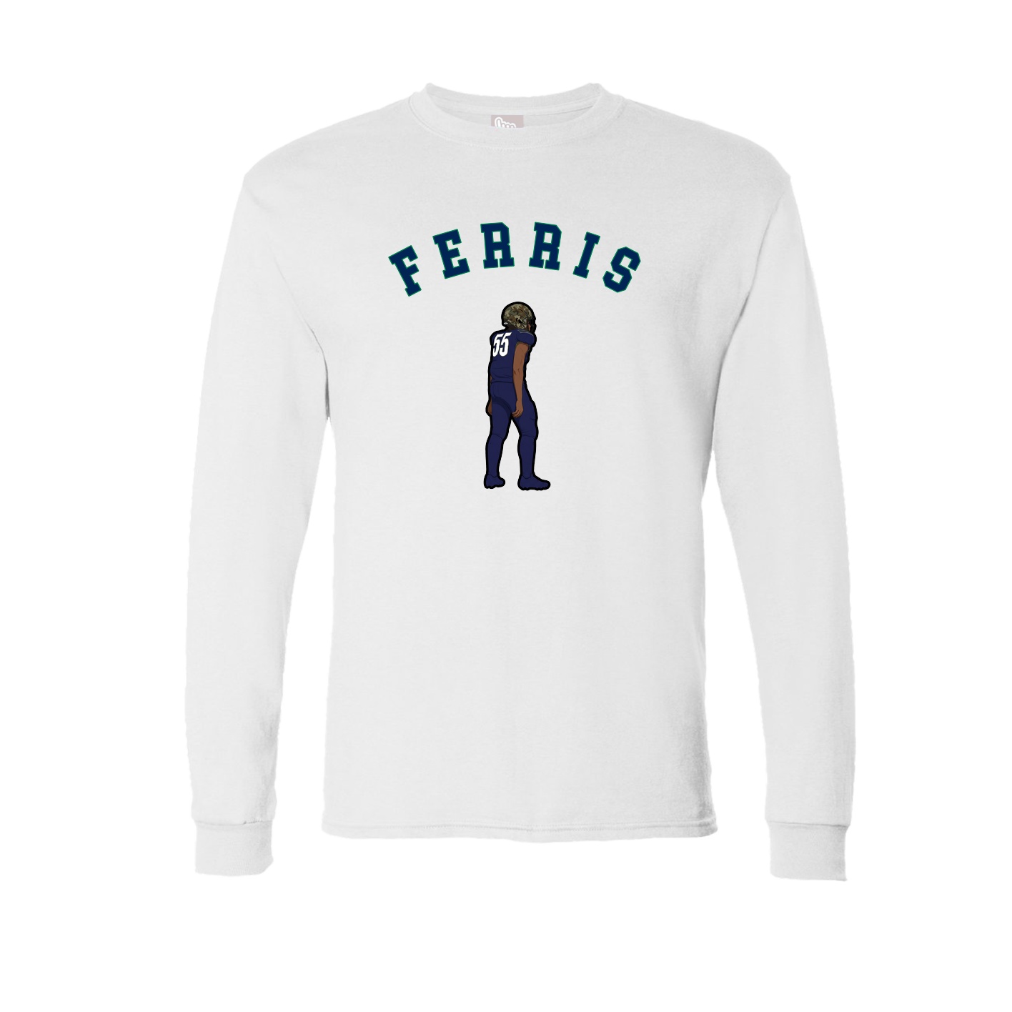 Long Sleeve Tee — Shirsey Arch in White