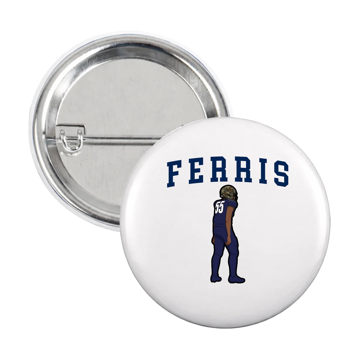 Game Day Button — Shirsey in White