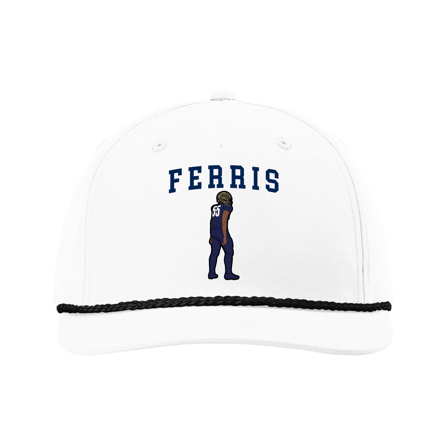 Five-Panel Classic Rope Cap — Shirsey in White