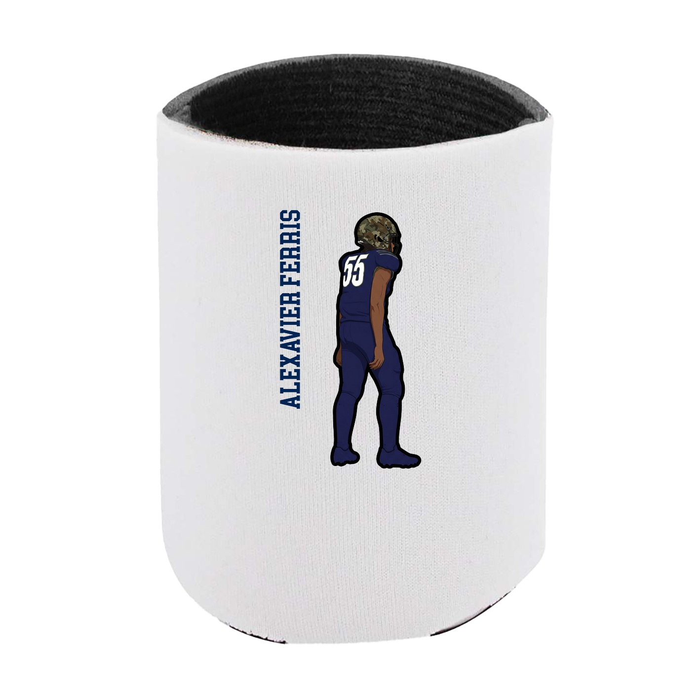 Can Holder — Name Vertical in White