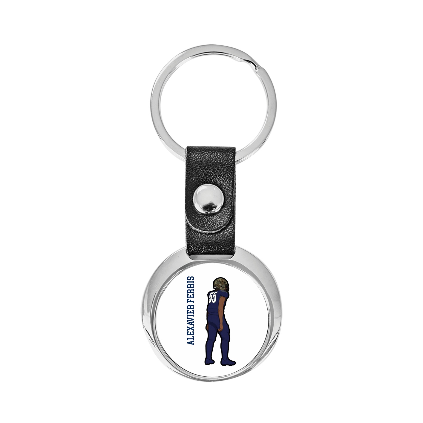 Key Chain — Name Vertical in Classic