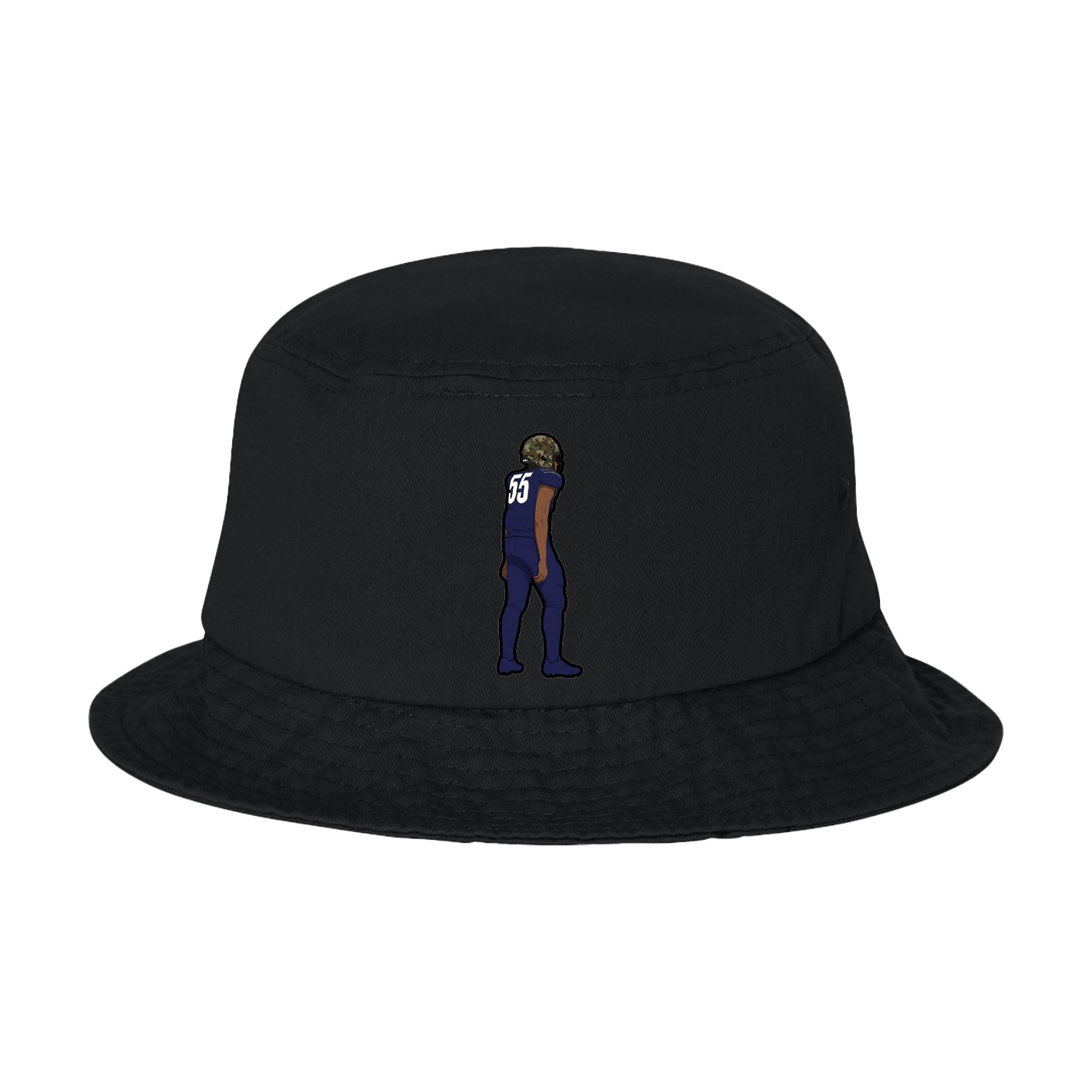 Bucket Cap — Name Vertical in Black