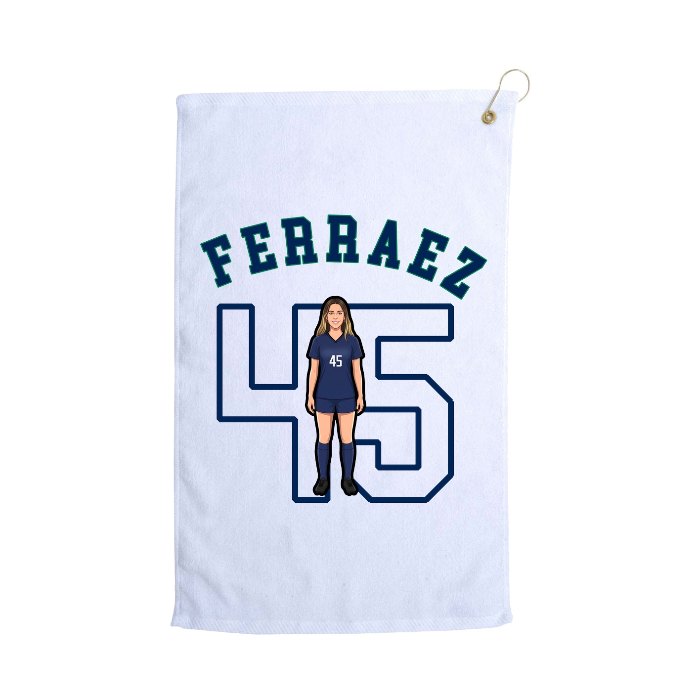 Golf Towel — Shirsey Arch in White