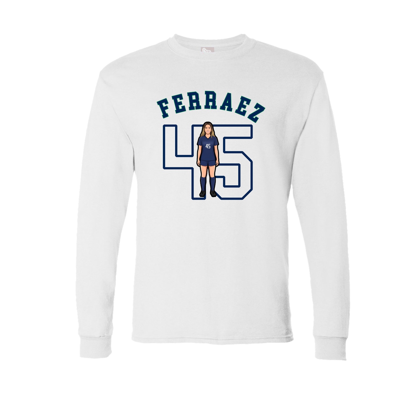Long Sleeve Tee — Shirsey Arch in White