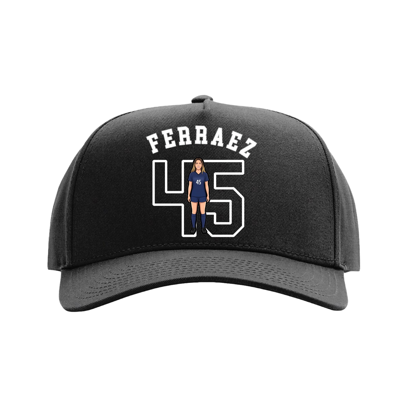 Full Fabric Five-Panel Champ Cap