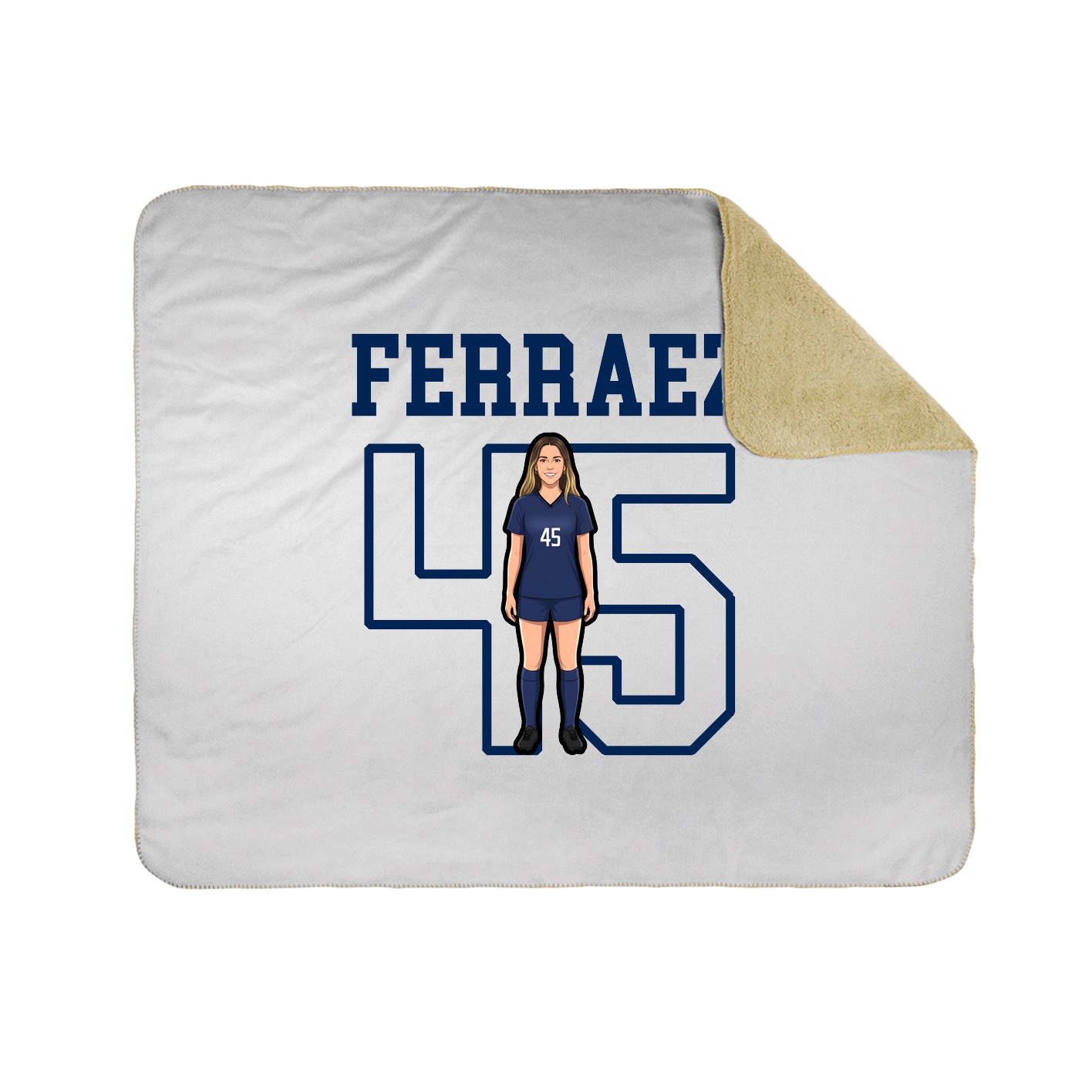 Throw Blanket — Shirsey in White