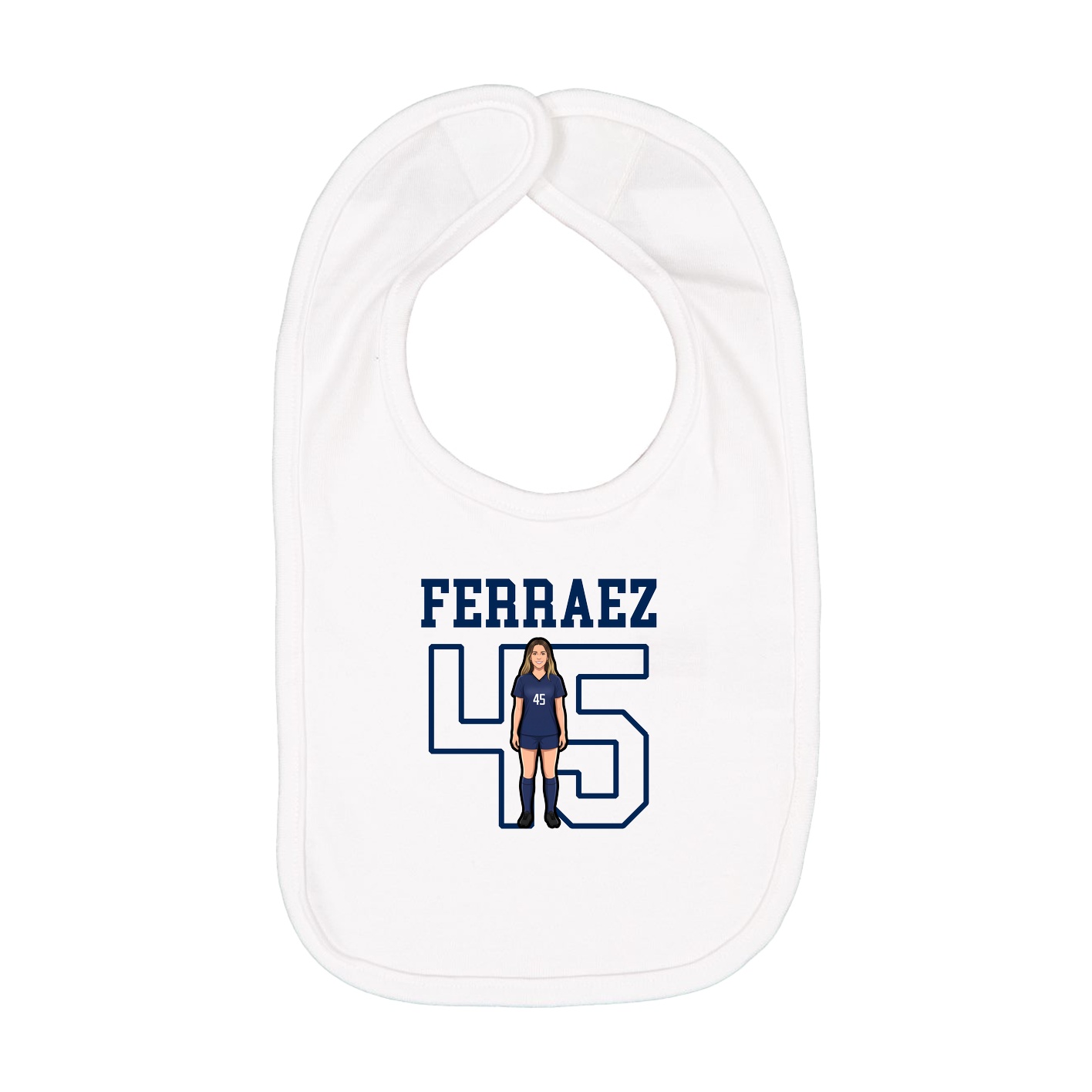 Infant Bib — Shirsey in White