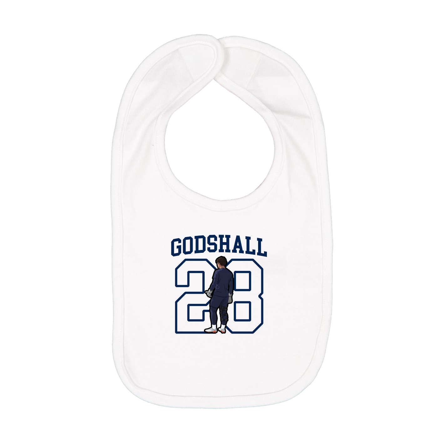 Infant Bib — Shirsey in White