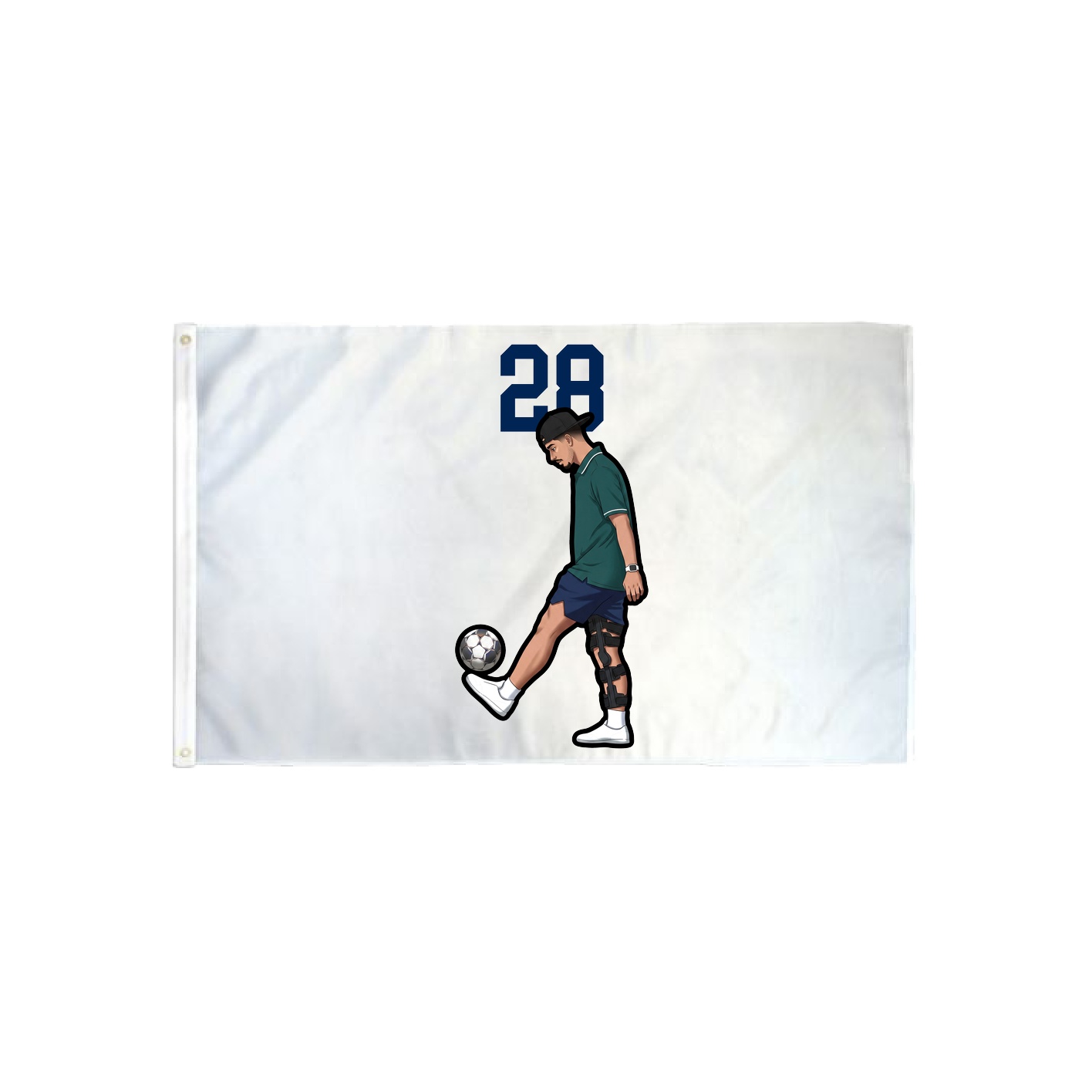 3x5 Flag — Number Top in Classic