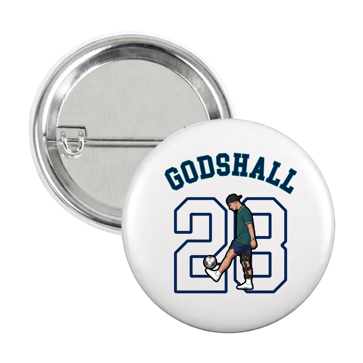 Game Day Button — Shirsey Arch in White