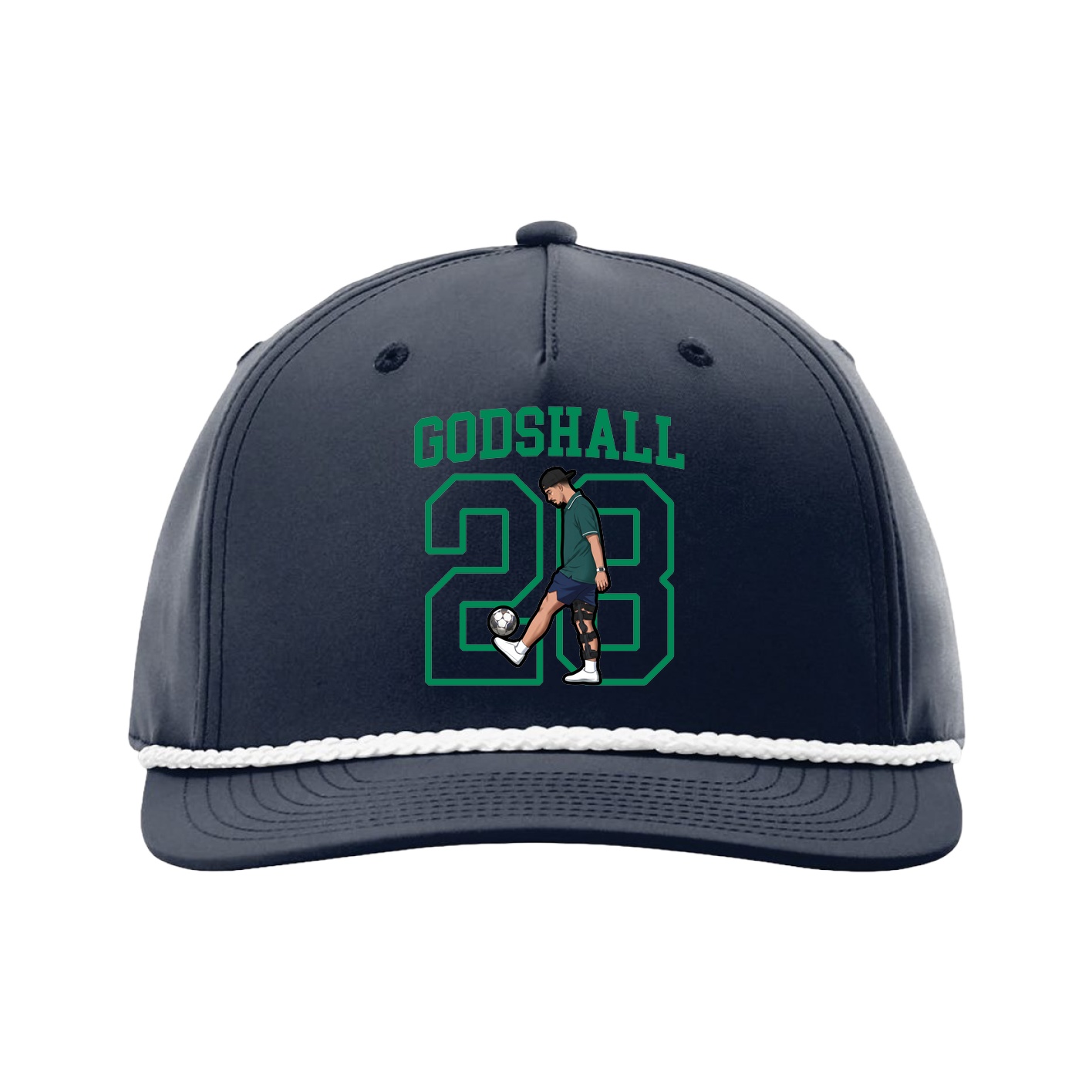Five-Panel Classic Rope Cap — Shirsey in Navy