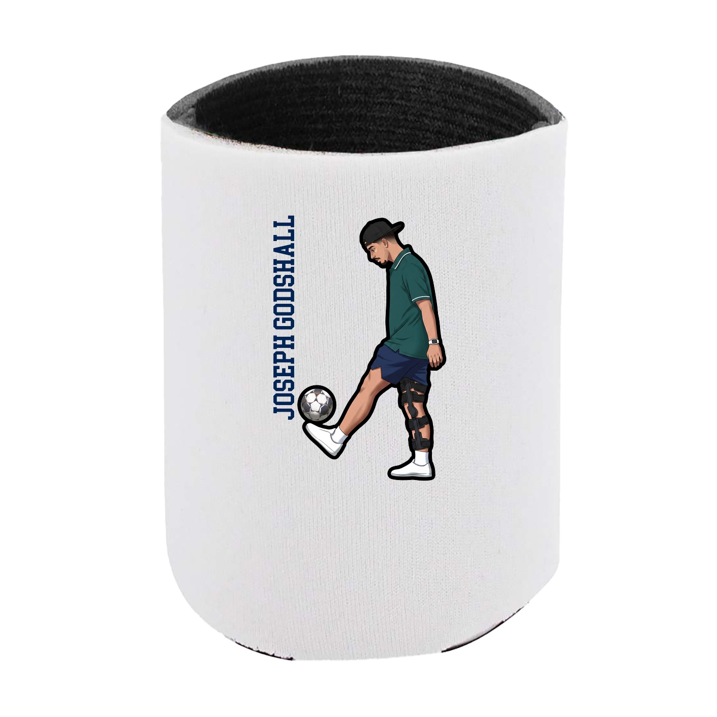 Can Holder — Name Vertical in White
