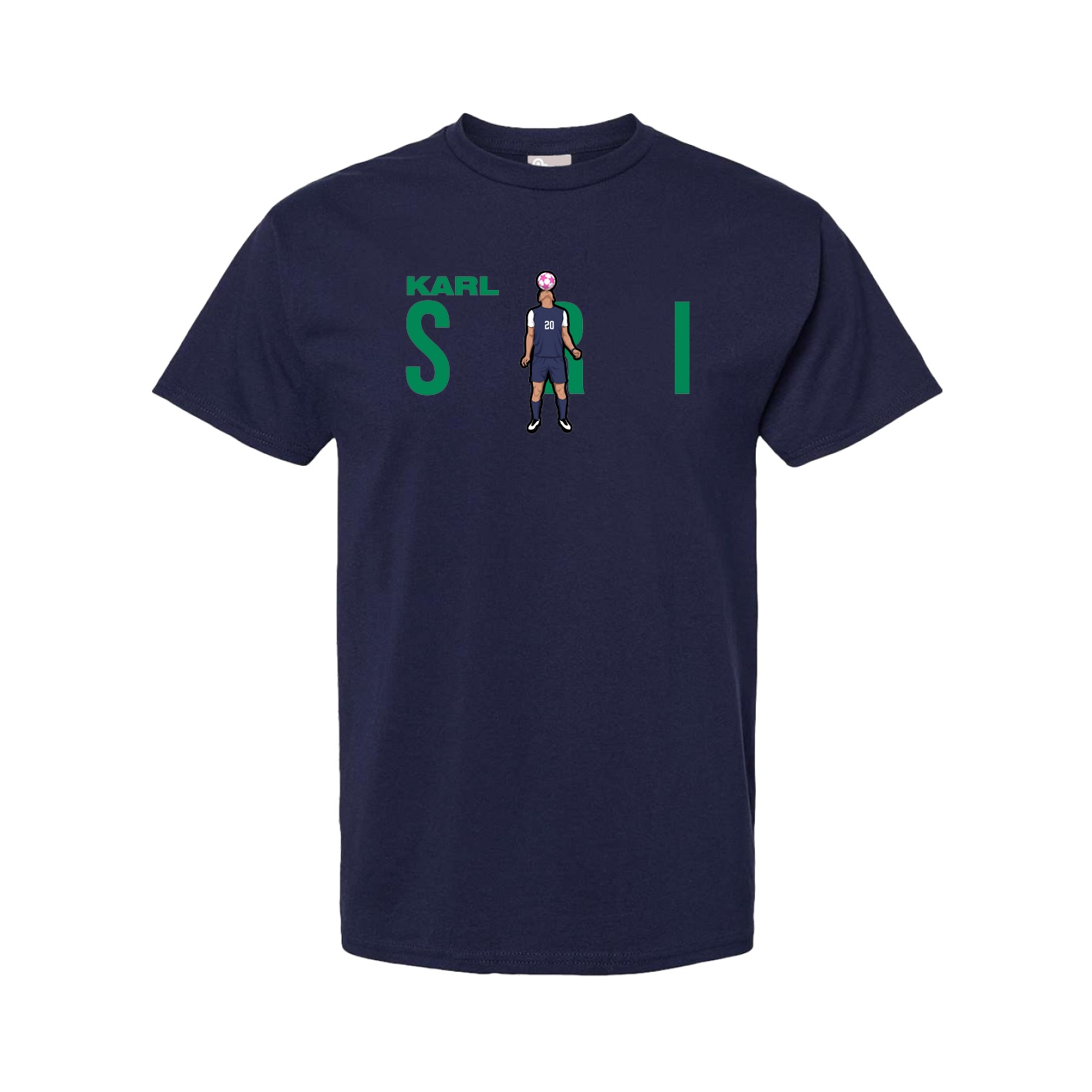 Tee — Player Name in Navy