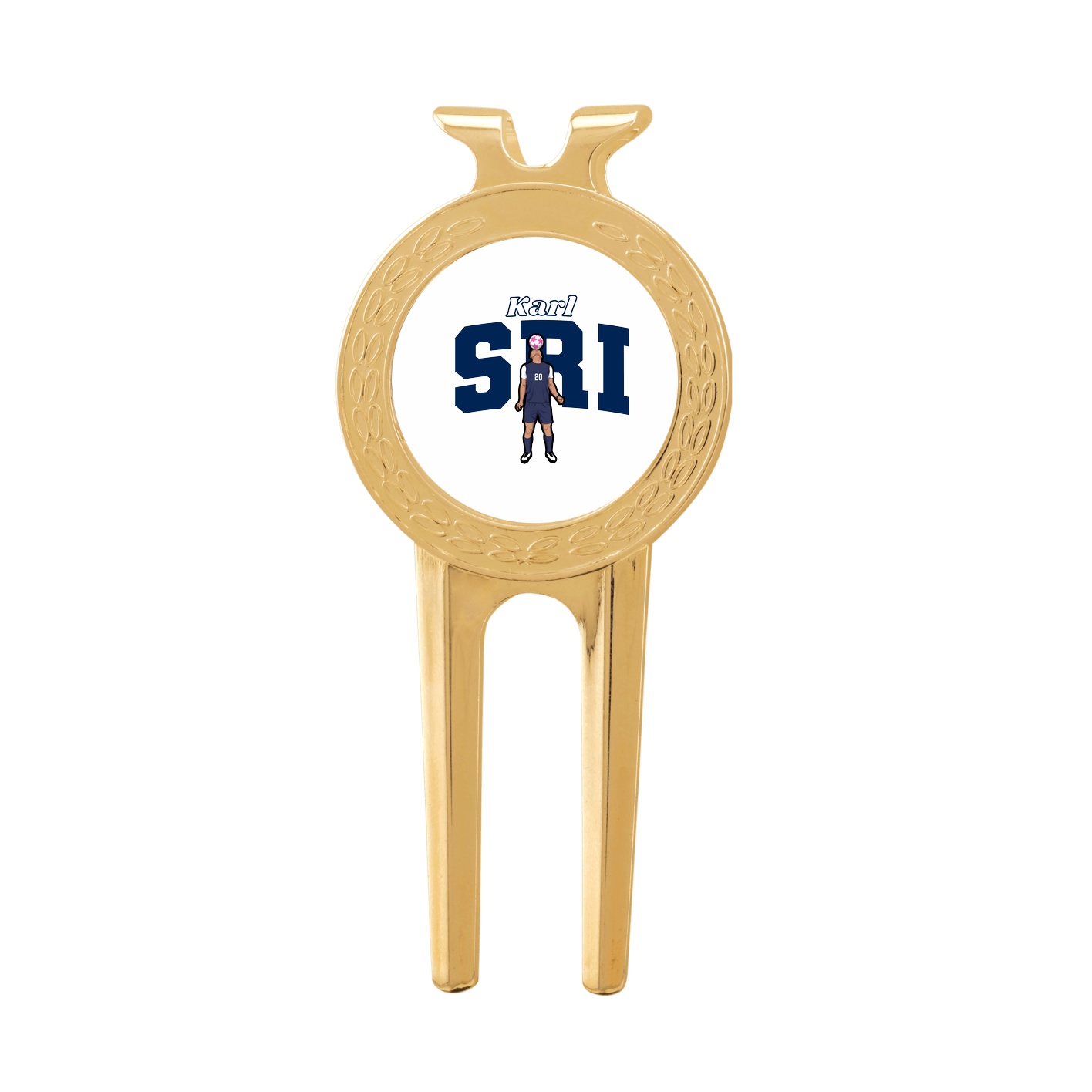 Divot Tool with Ball Marker — Name Arch in Classic
