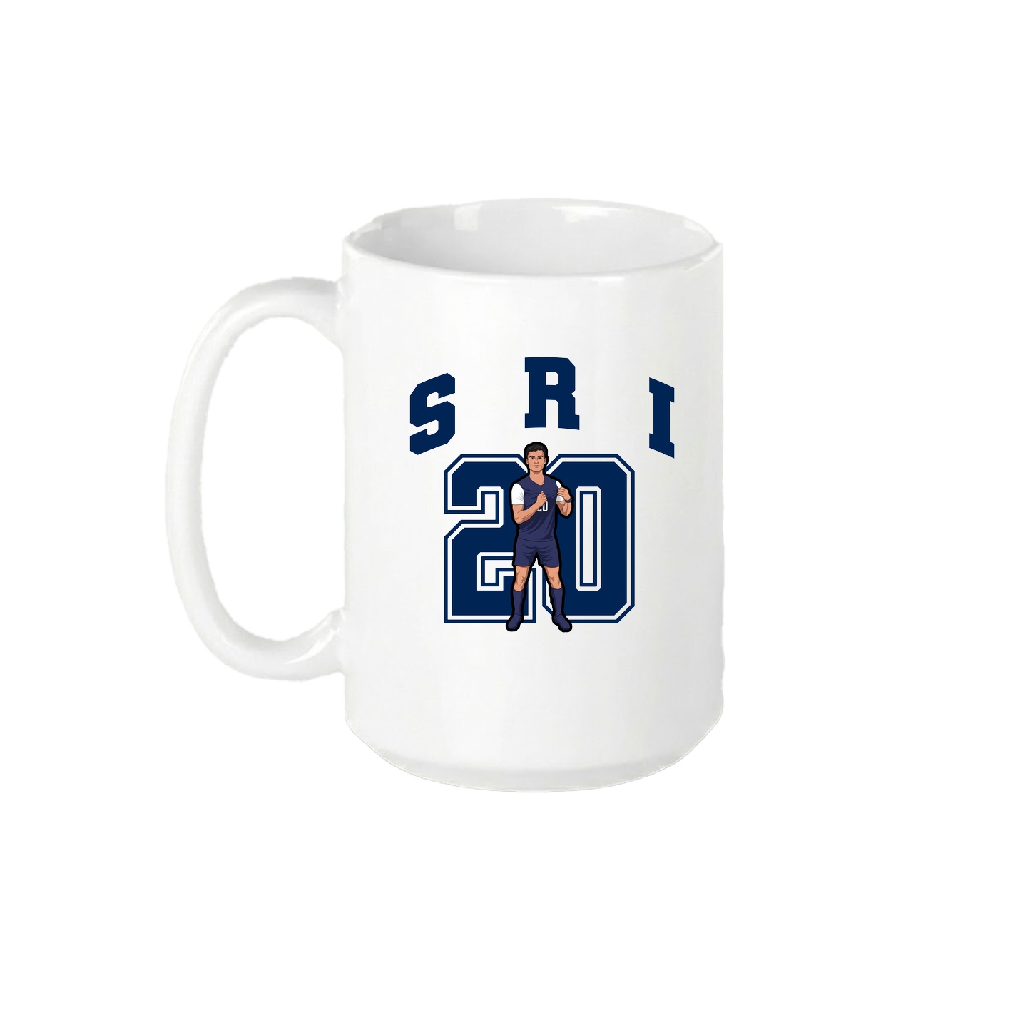 15oz Coffee Mug — Number in White