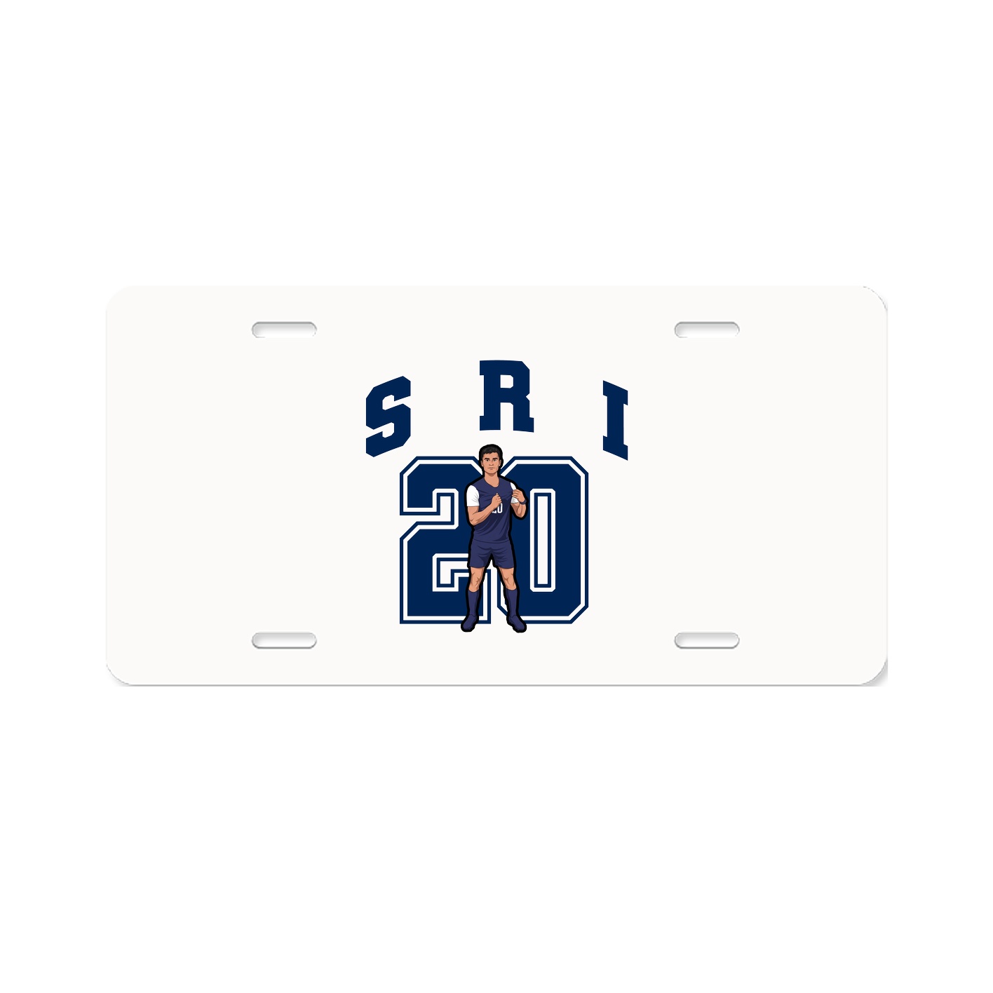 License Plate — Number in Classic