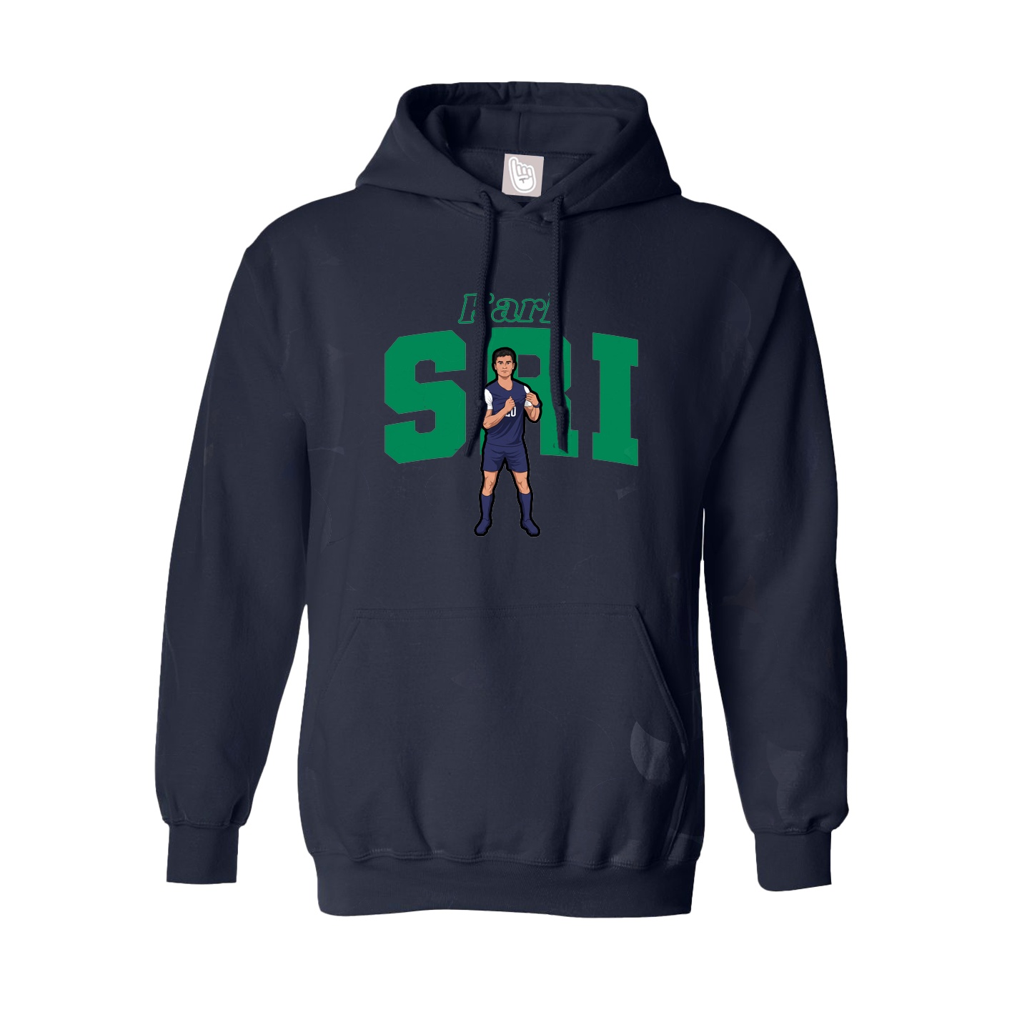 Hoodie — Name Arch in Navy