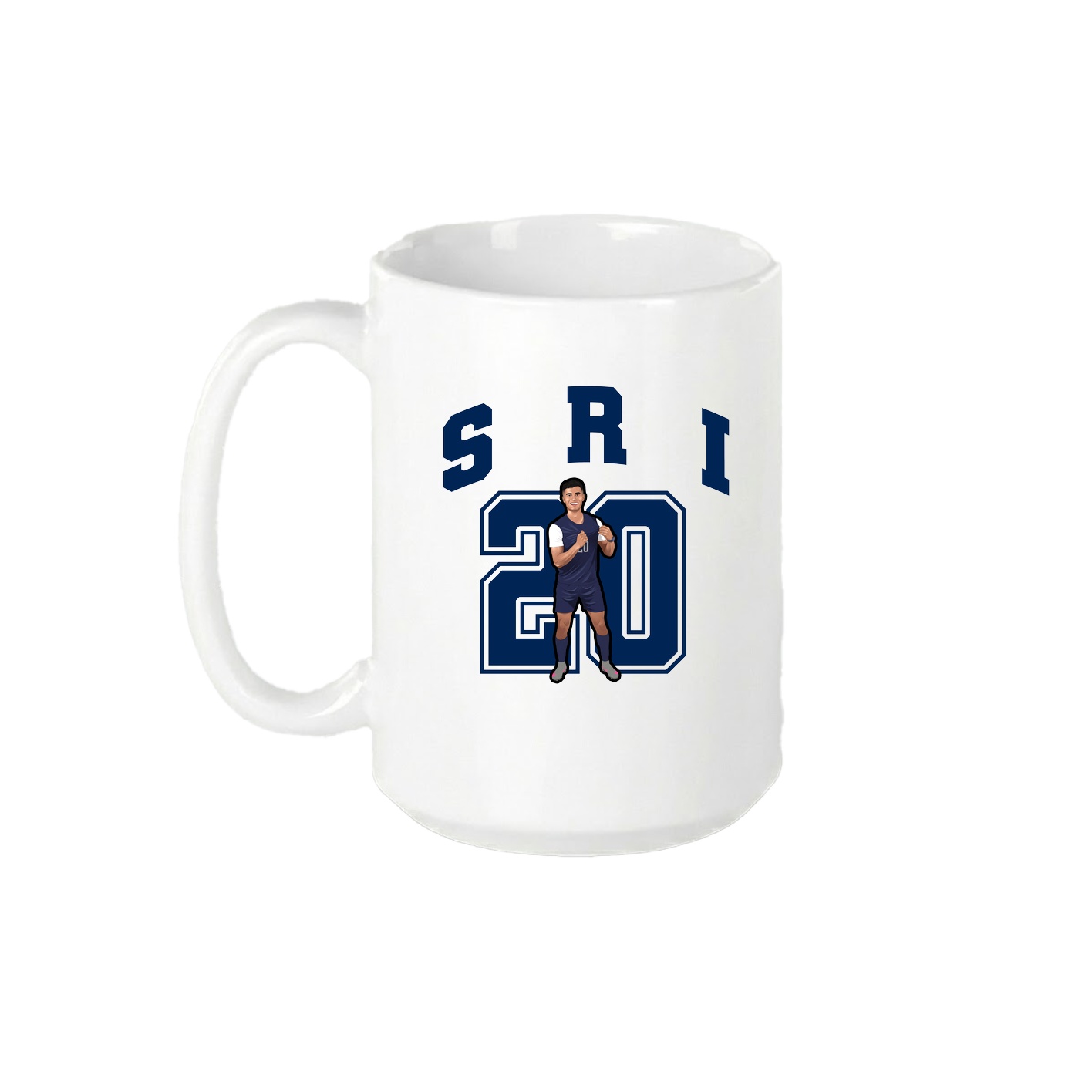 15oz Coffee Mug — Number in White
