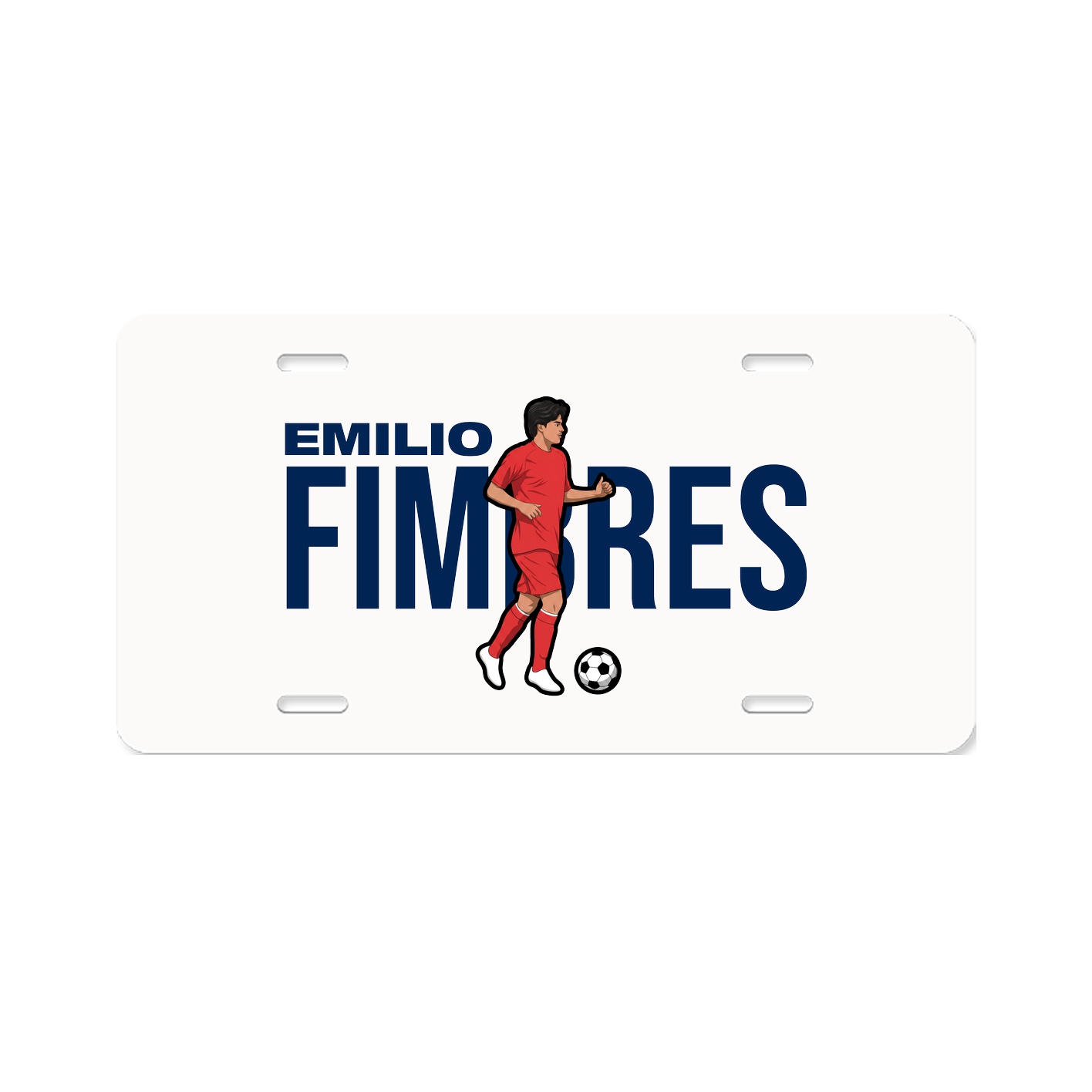 License Plate — Player Name in Classic