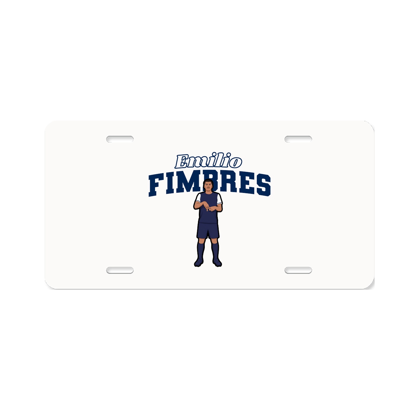 License Plate — Name Arch in Classic