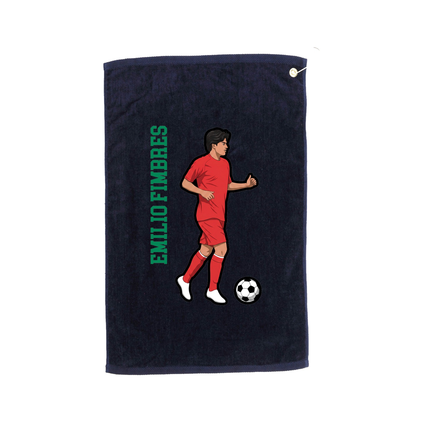 Golf Towel — Name Vertical in Navy