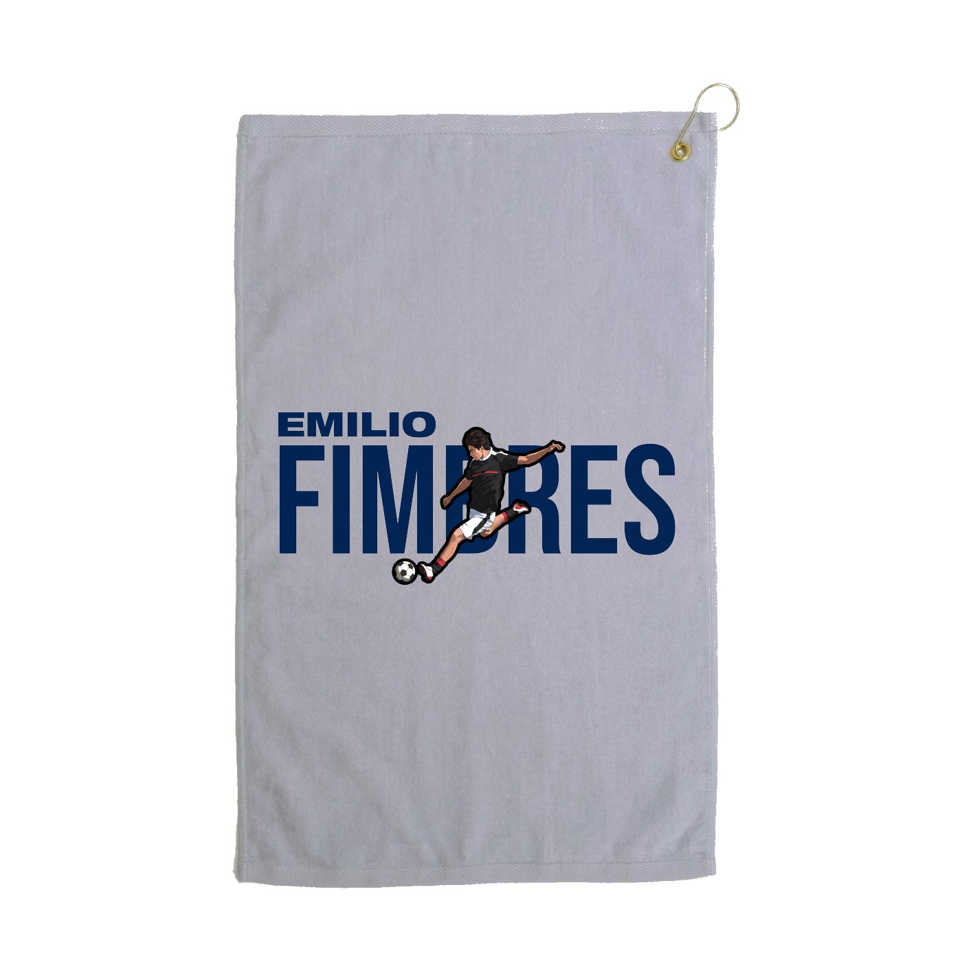 Golf Towel — Player Name in Grey