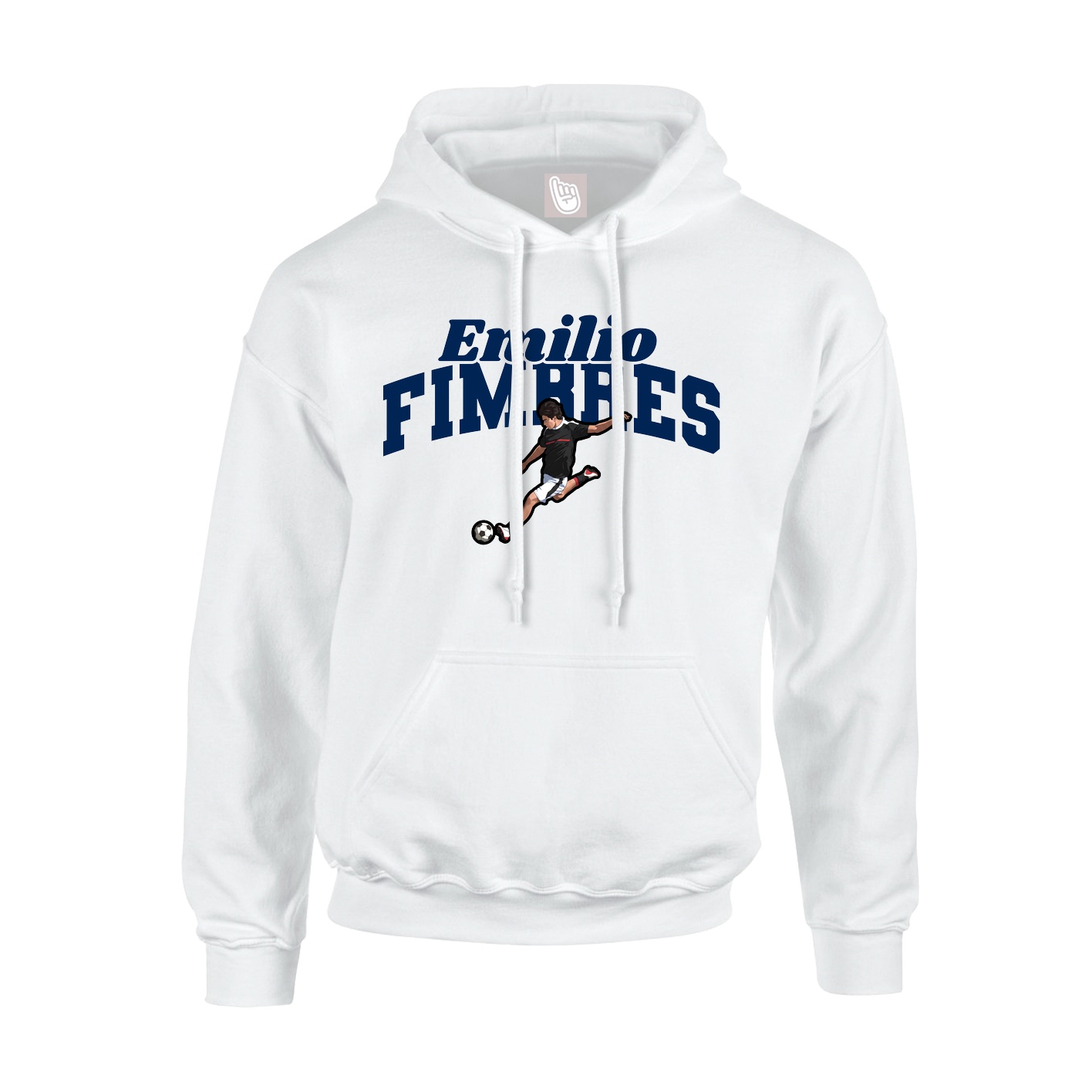 Hoodie — Signature Arch in White