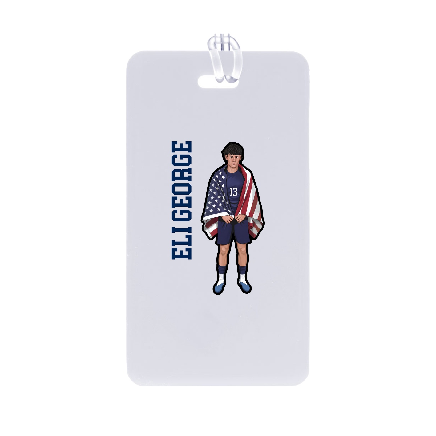 Bag Tag — Name Vertical in Classic