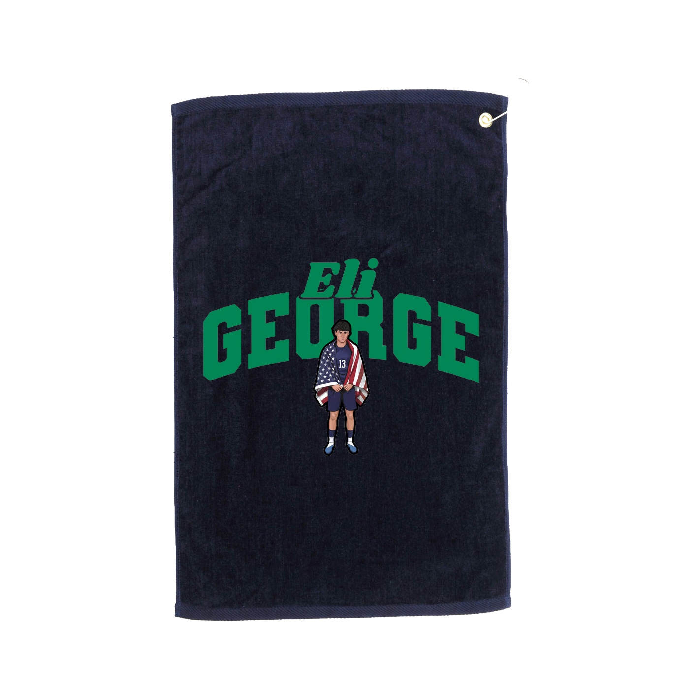 Golf Towel — Signature Arch in Navy