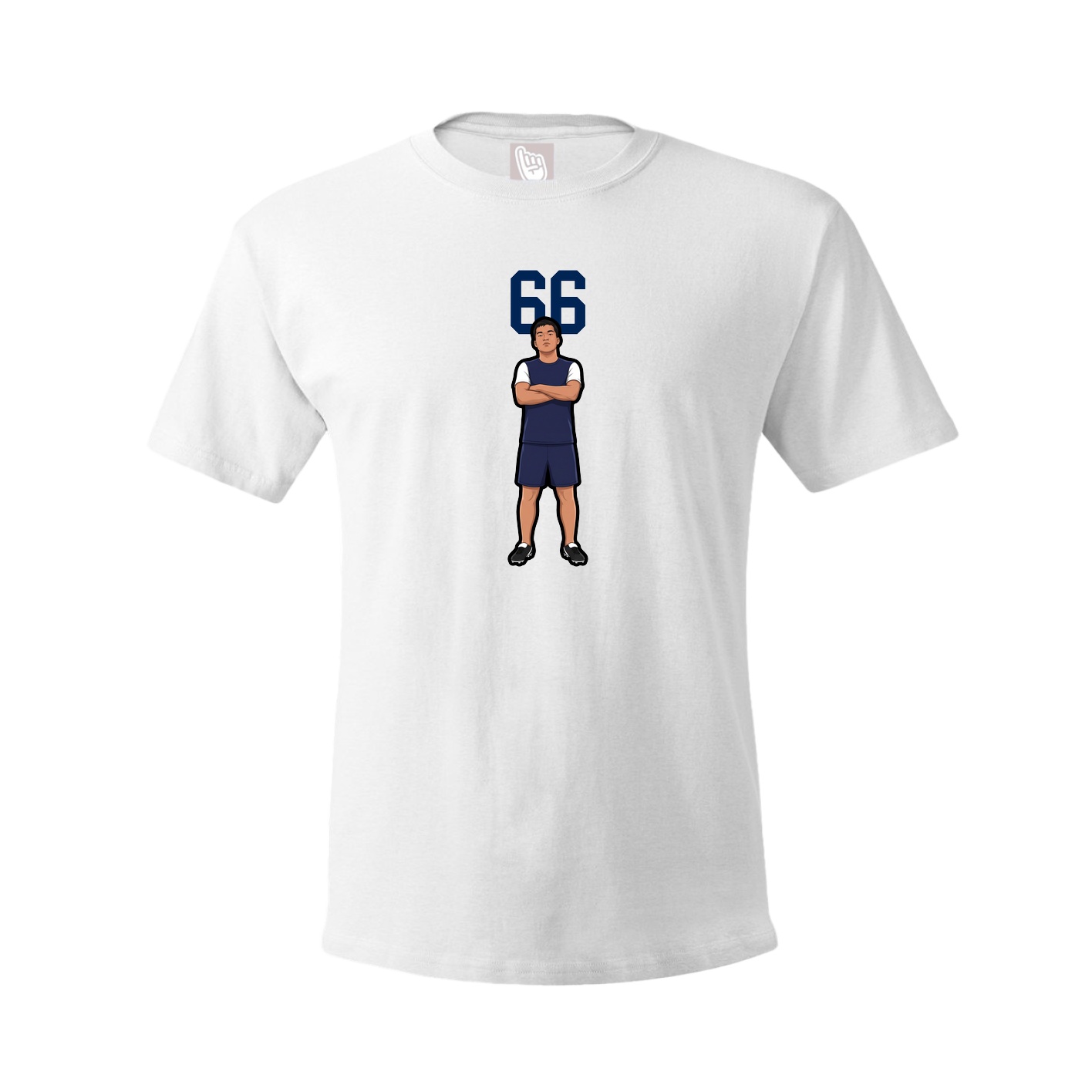 Tee — Number Top in White