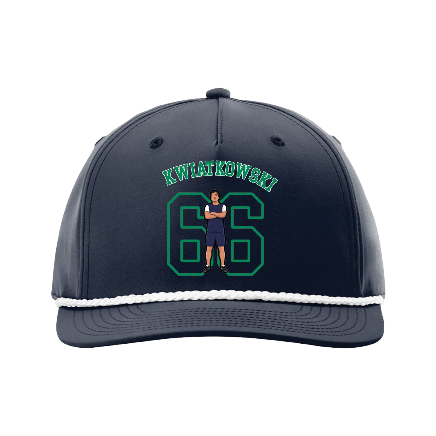 Five-Panel Classic Rope Cap — Shirsey Arch in Navy