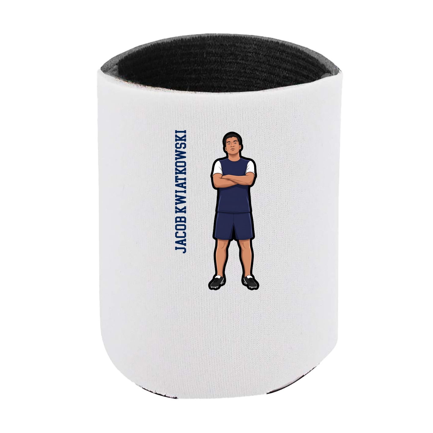 Can Holder — Name Vertical in White