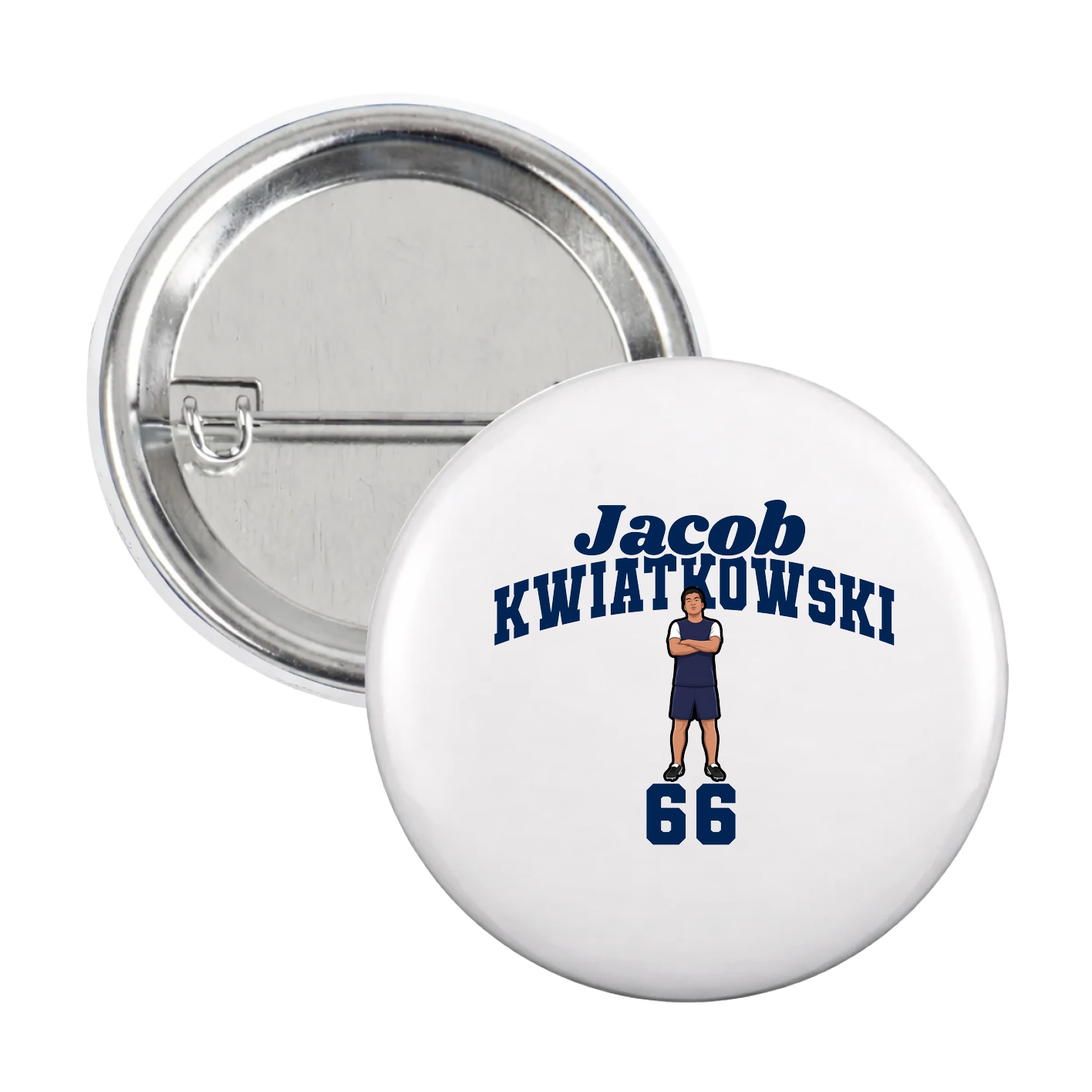 Game Day Button — Signature Arch in White