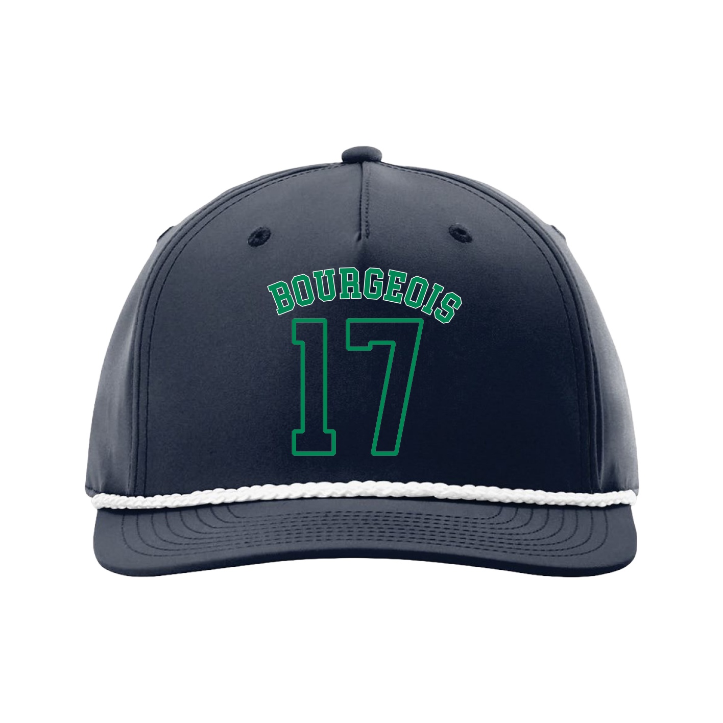 Five-Panel Classic Rope Cap — Shirsey Arch in Navy
