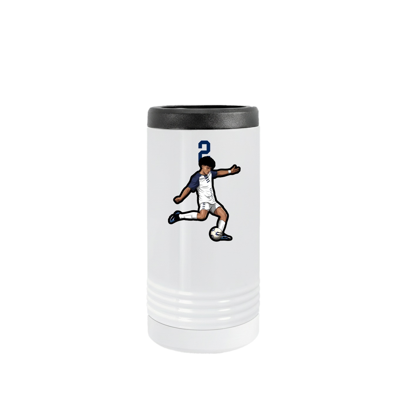 Slim Beverage Holder — Number Top in White