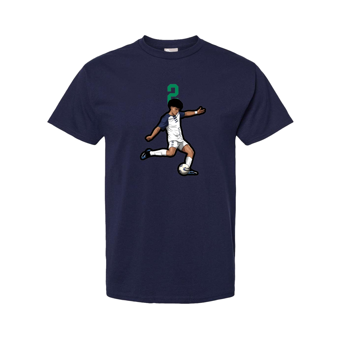 Tee — Number Top in Navy