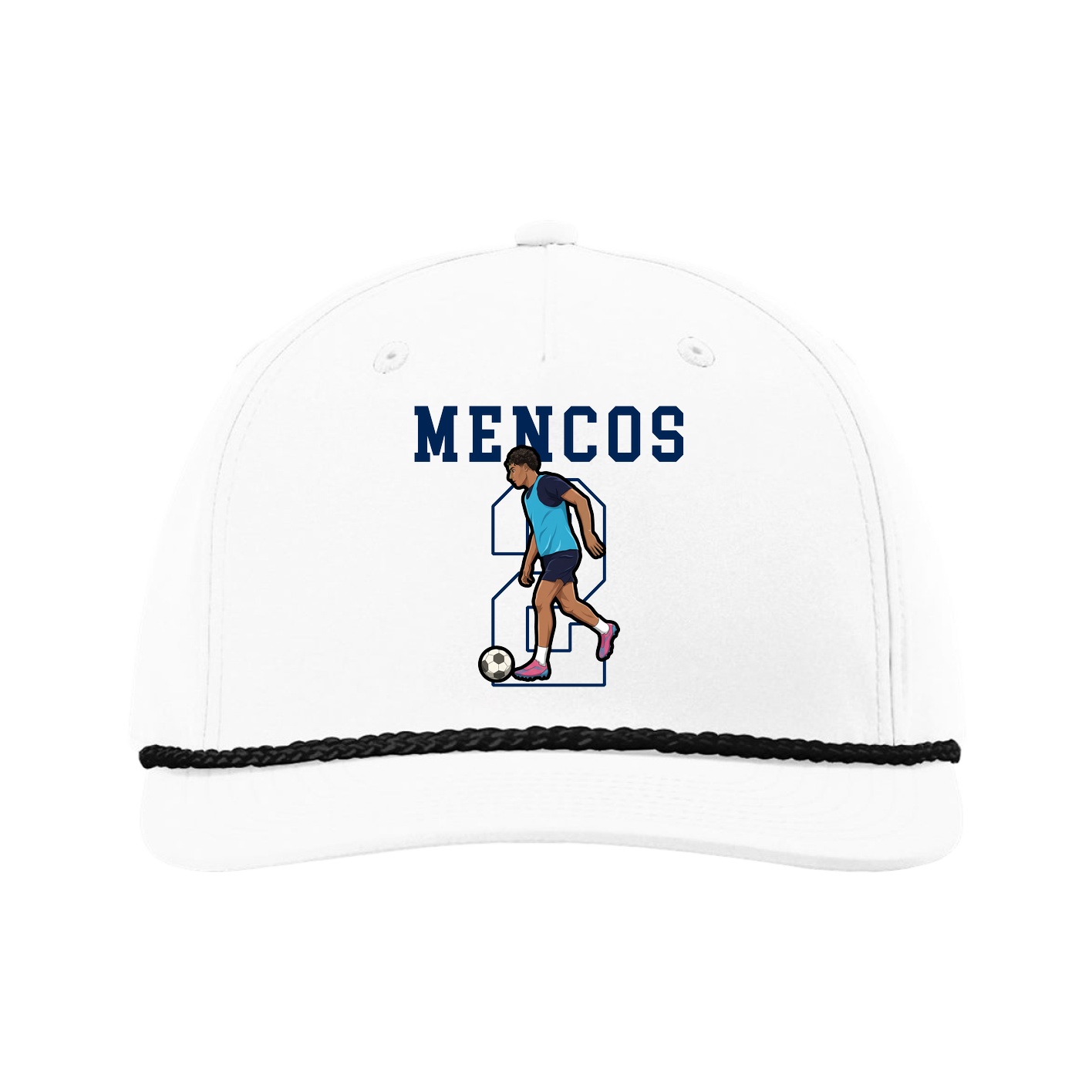 Five-Panel Classic Rope Cap — Shirsey in White